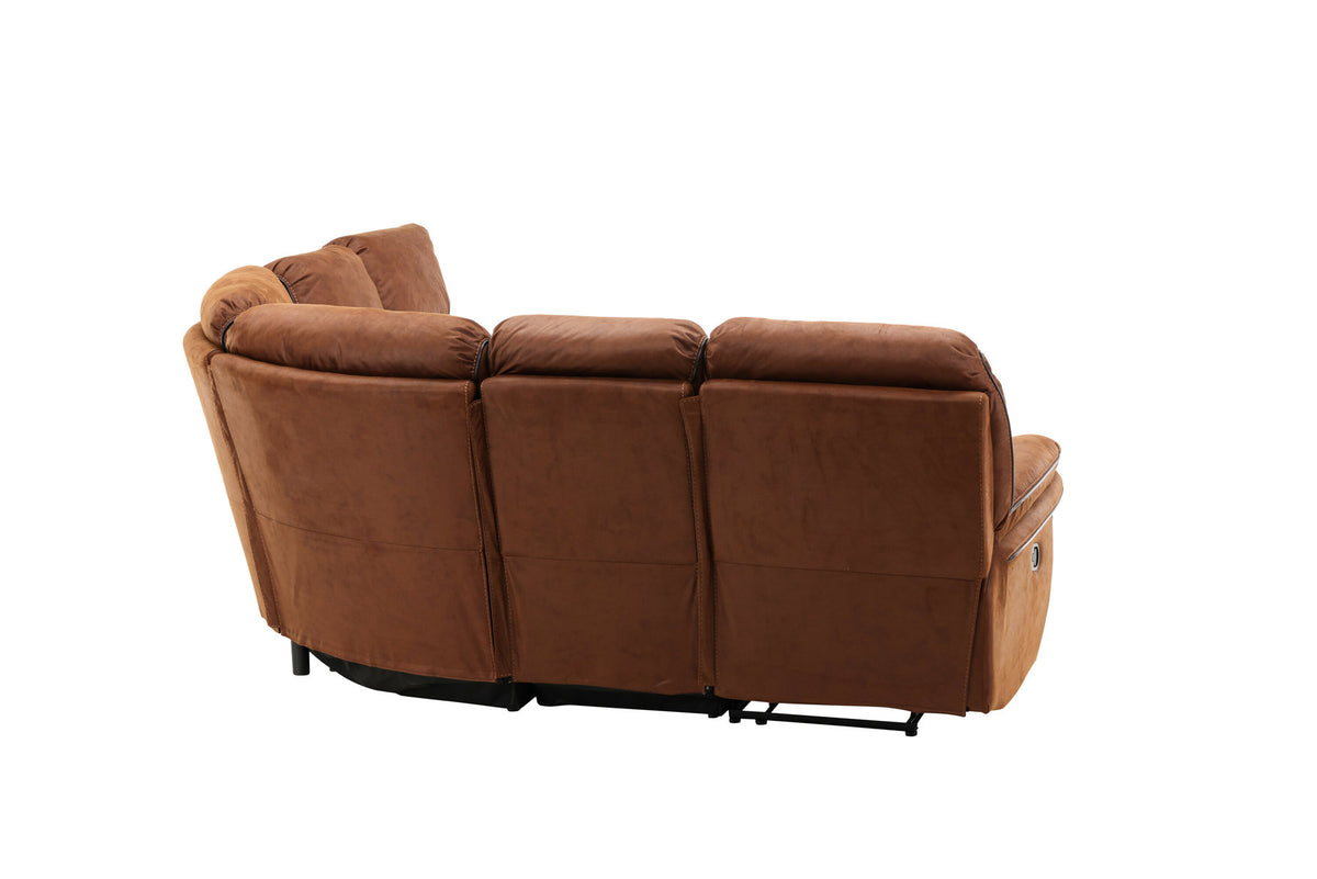 Saranda Sofa in Braun präsentiert im Onlineshop von KAQTU Design AG. Ecksofa ist von Venture Home
