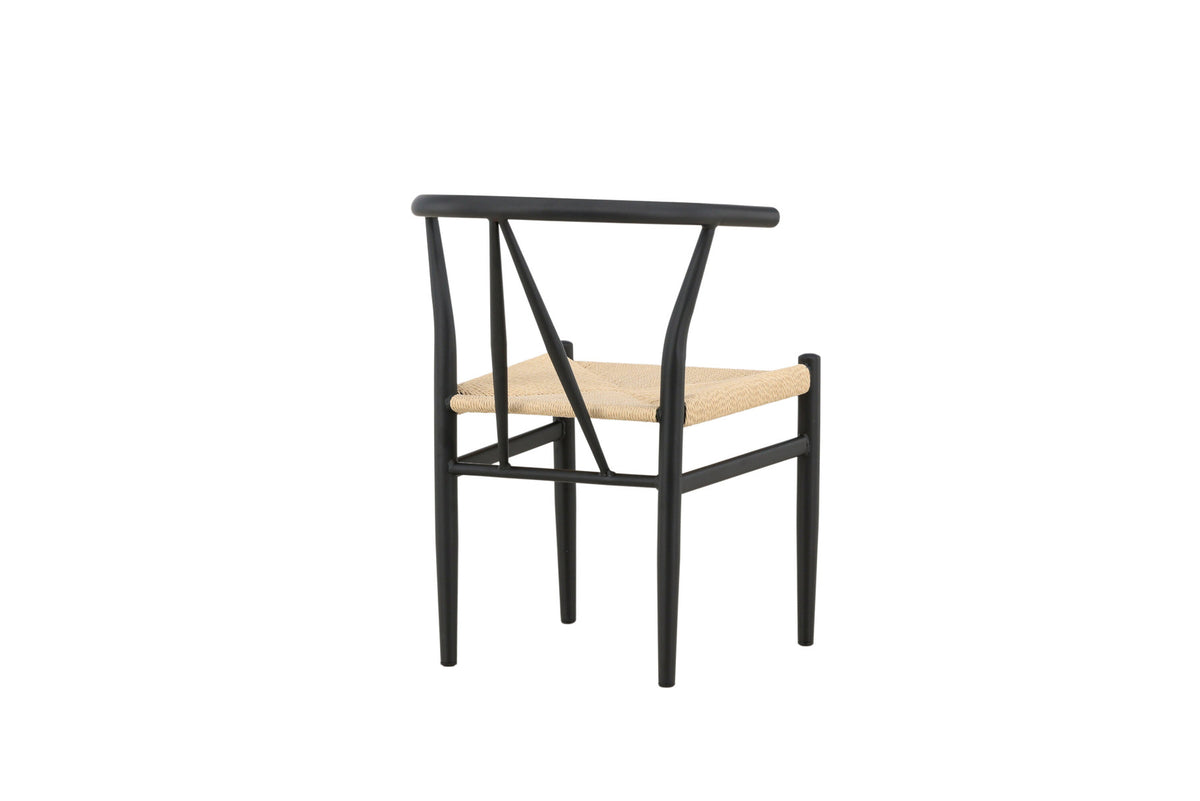 Alfons Esszimmerstuhl in Schwarz präsentiert im Onlineshop von KAQTU Design AG. Schalenstuhl mit Armlehne ist von Venture Home
