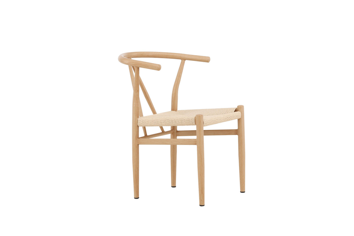 Alfons Esszimmerstuhl in Natur präsentiert im Onlineshop von KAQTU Design AG. Schalenstuhl mit Armlehne ist von Venture Home