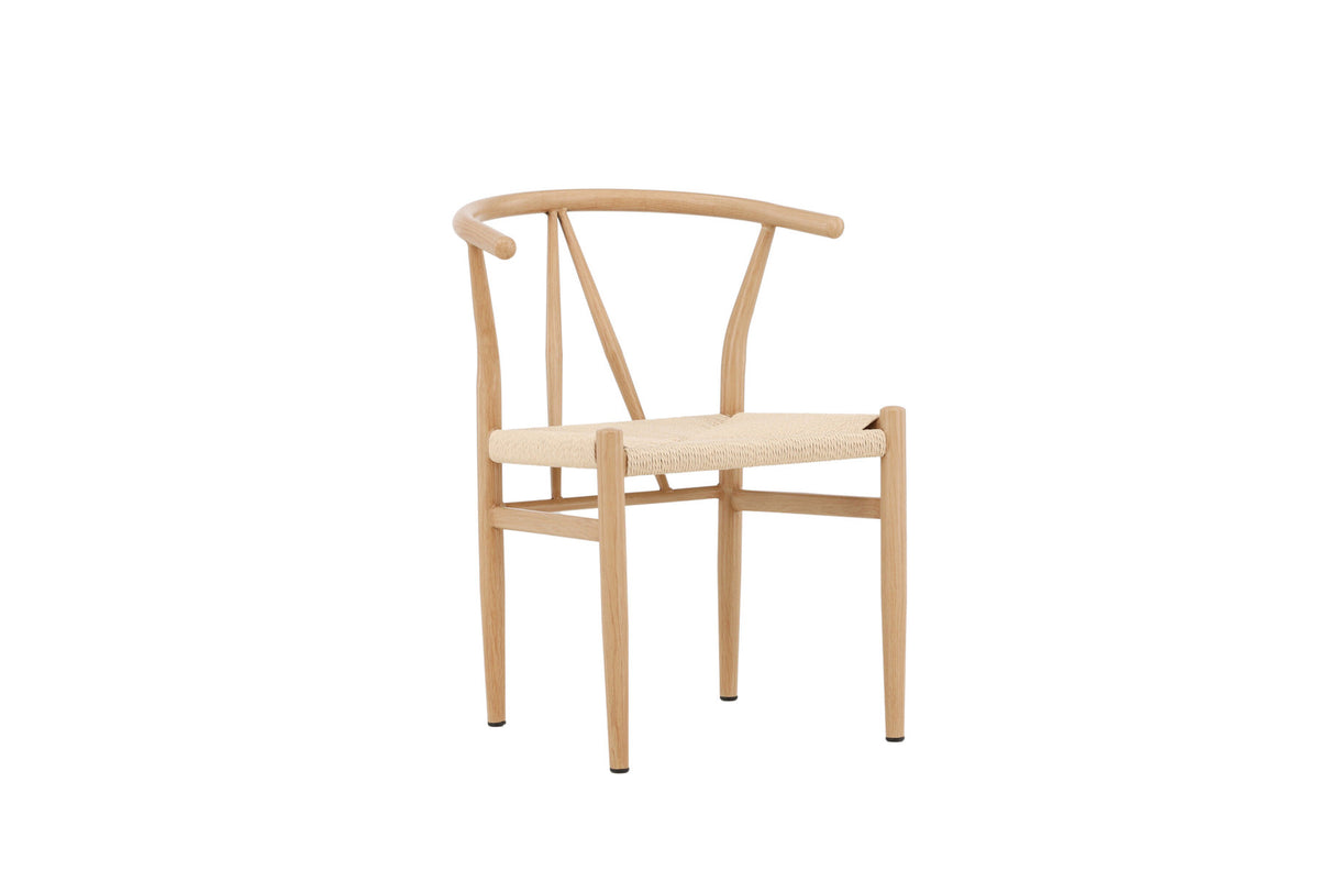 Alfons Esszimmerstuhl in Natur präsentiert im Onlineshop von KAQTU Design AG. Schalenstuhl mit Armlehne ist von Venture Home