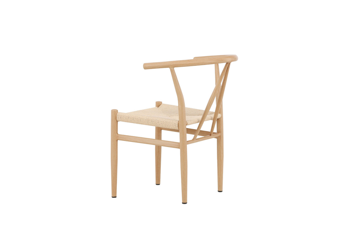 Alfons Esszimmerstuhl in Natur präsentiert im Onlineshop von KAQTU Design AG. Schalenstuhl mit Armlehne ist von Venture Home