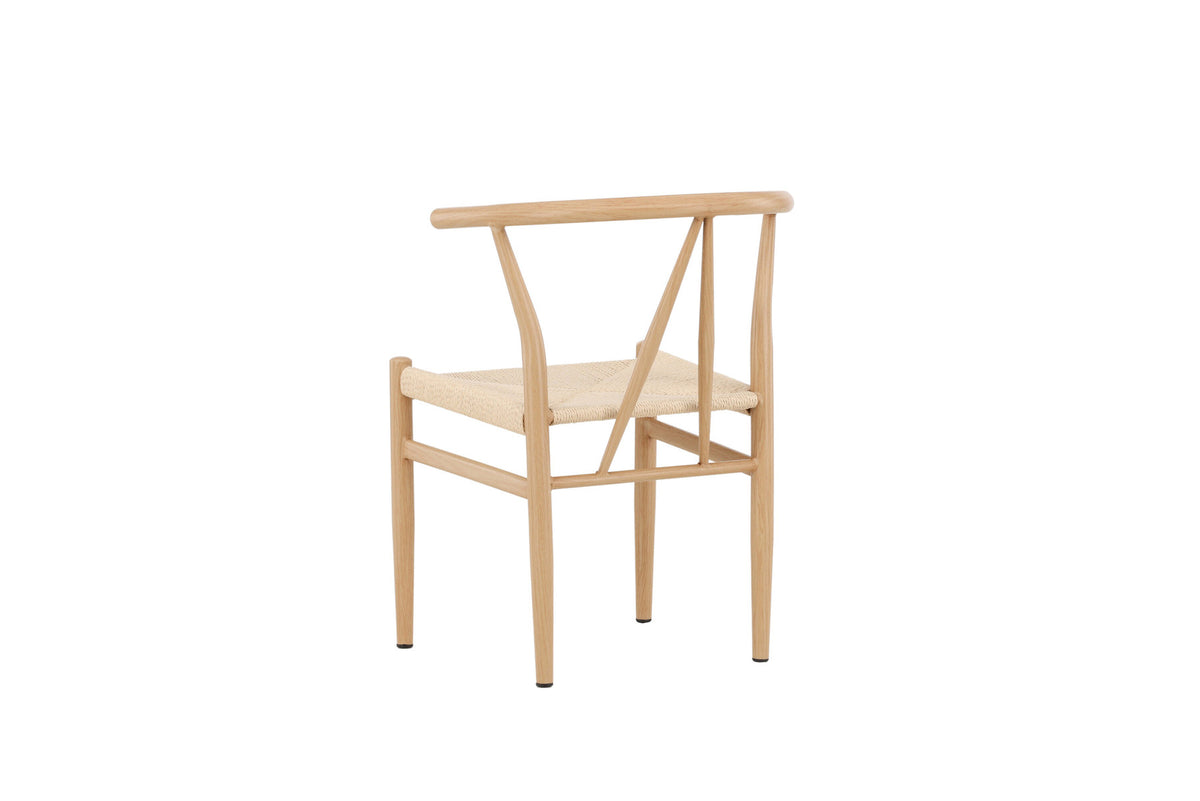 Alfons Esszimmerstuhl in Natur präsentiert im Onlineshop von KAQTU Design AG. Schalenstuhl mit Armlehne ist von Venture Home