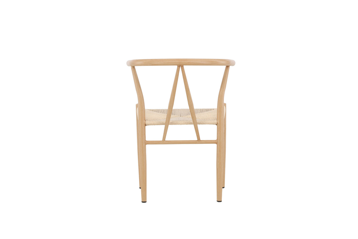 Alfons Esszimmerstuhl in Natur präsentiert im Onlineshop von KAQTU Design AG. Schalenstuhl mit Armlehne ist von Venture Home