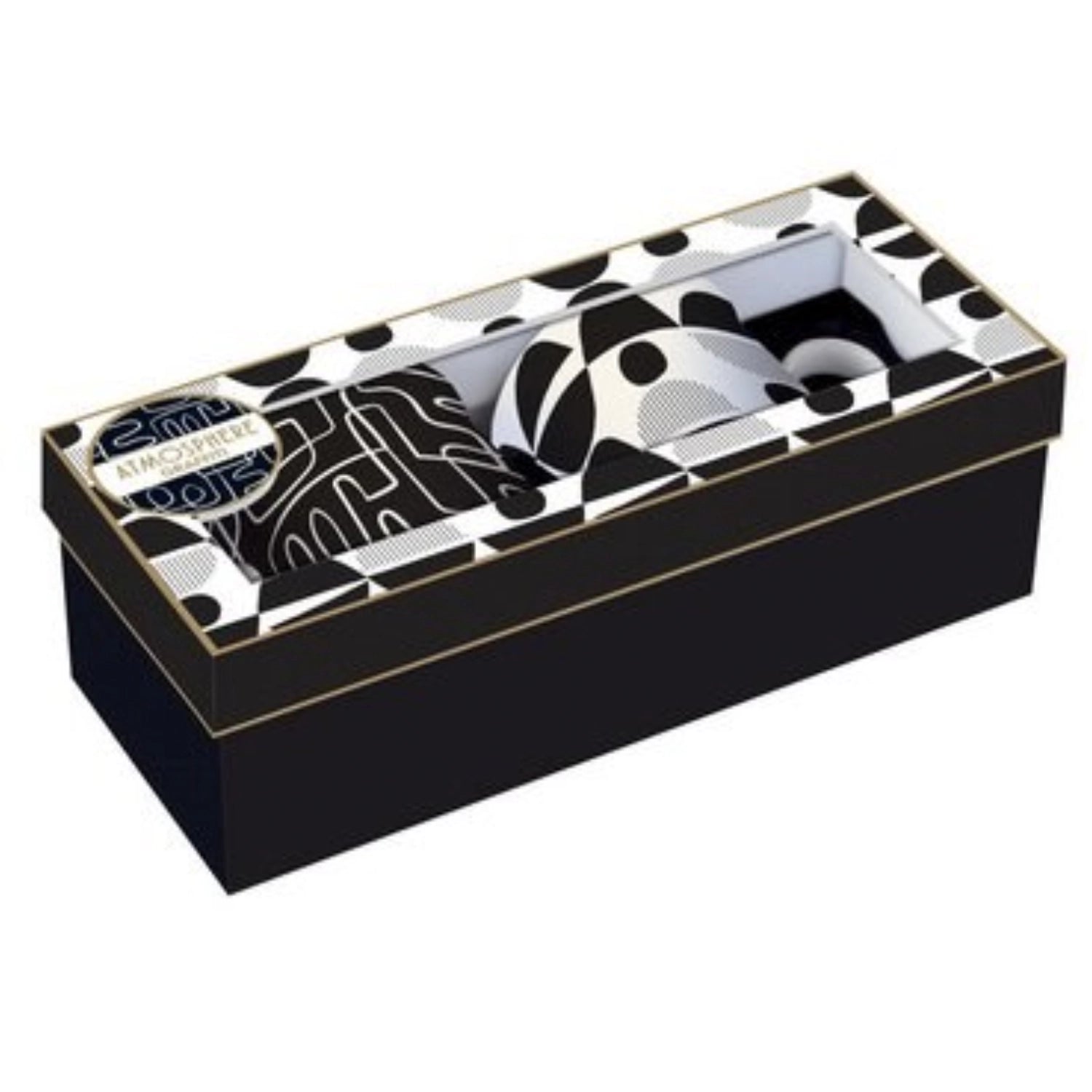 2er Set Graffiti Porzellanbecher 300 ml in Schwarz präsentiert im Onlineshop von KAQTU Design AG. Tasse ist von Easy Life