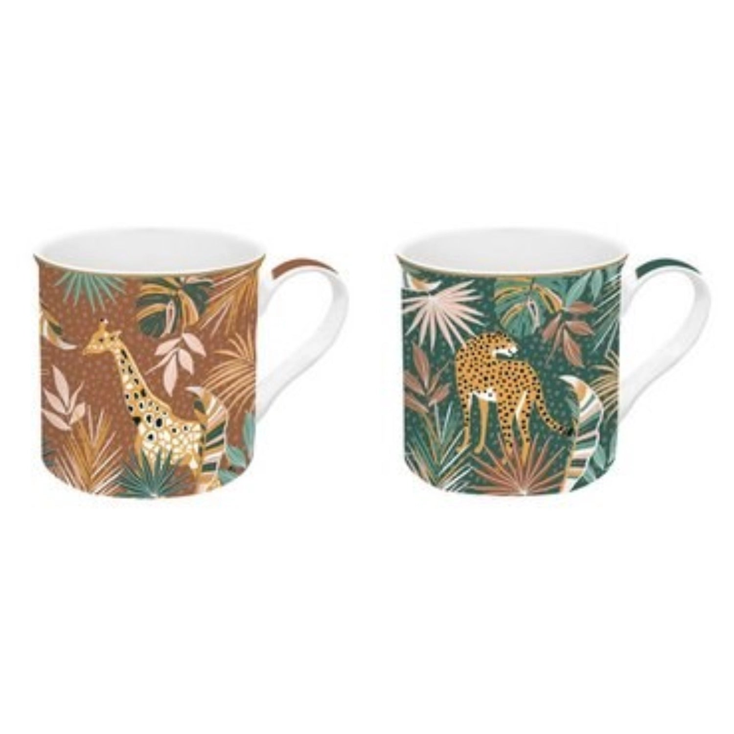 2er Set Namibia Porzellanbecher 300ml in Mehrfarbig präsentiert im Onlineshop von KAQTU Design AG. Tasse ist von Easy Life