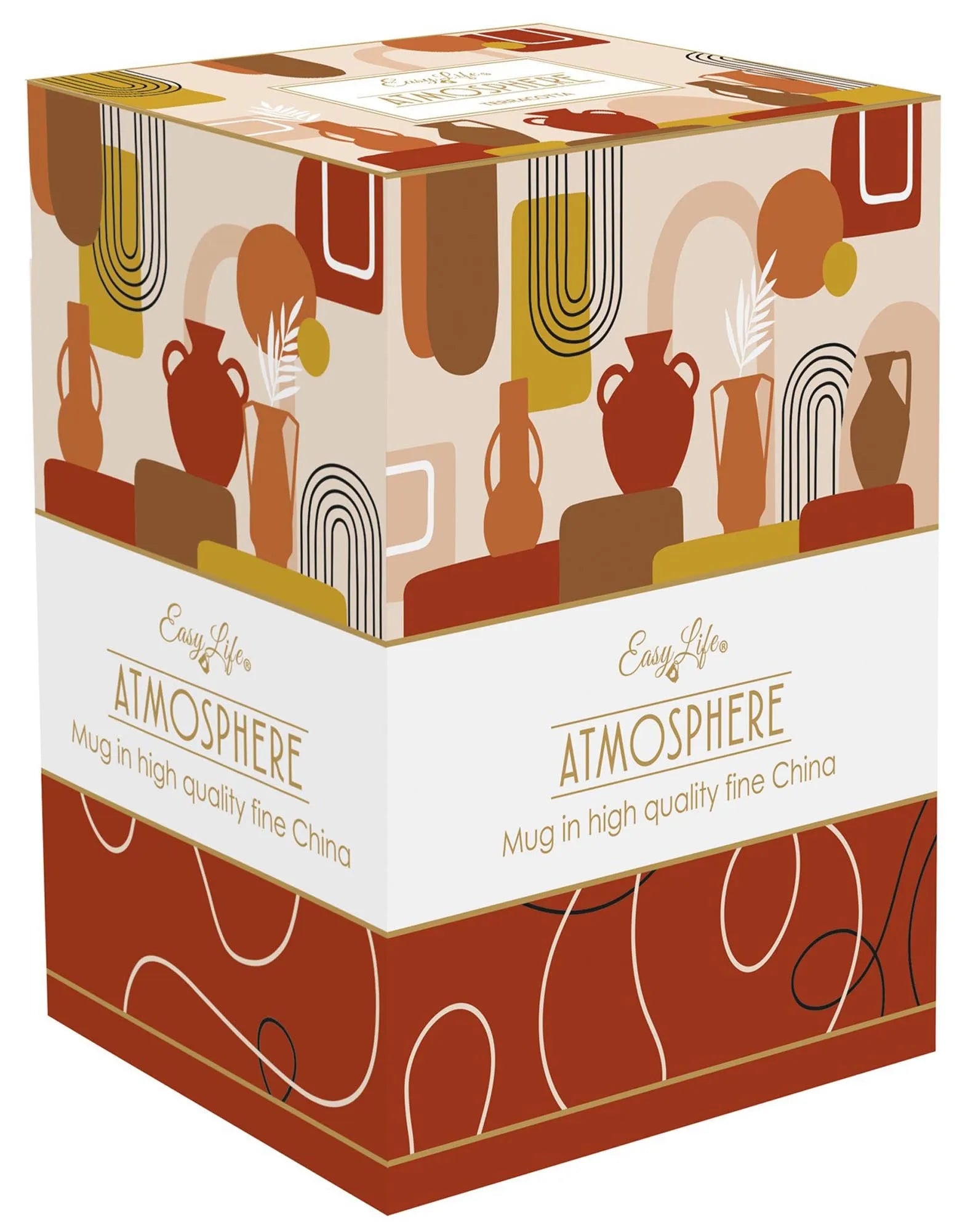 Großer Terracotta Becher 600ml von Easy Life – elegant und langlebig.
