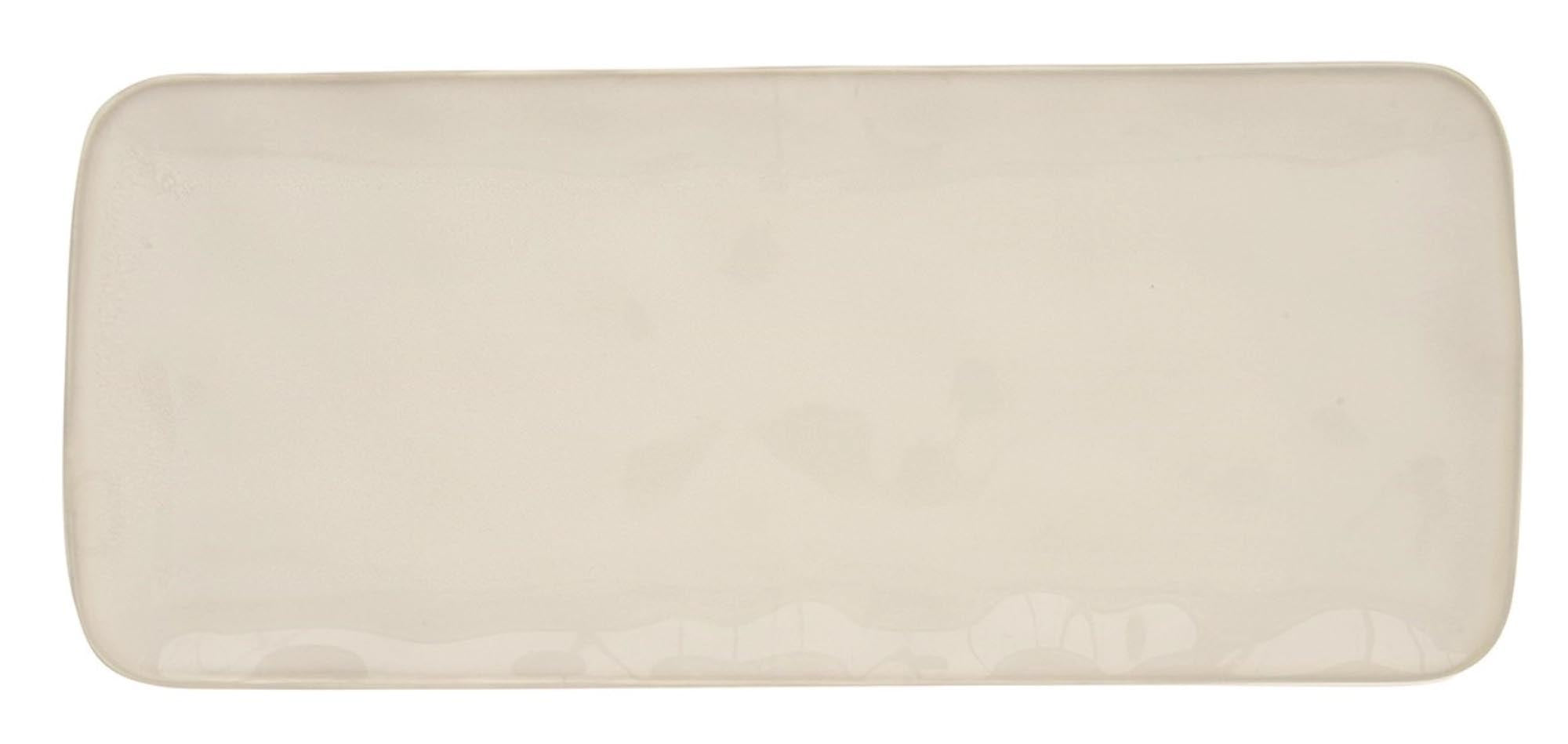 Plate rectangular porcelain 36x16cm interiors white