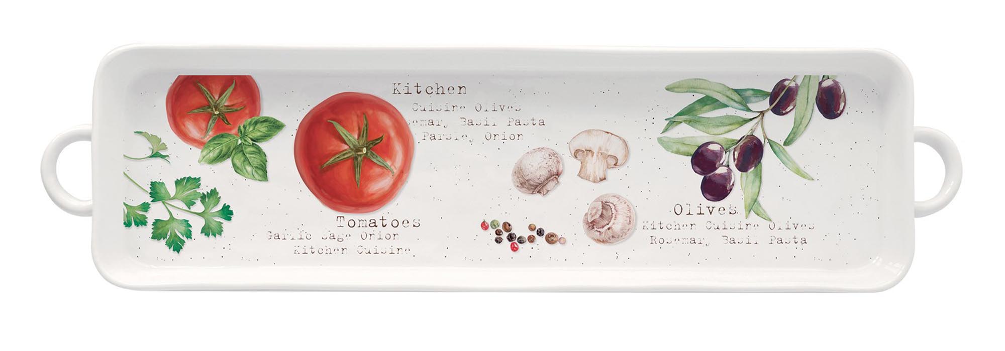 Home and kitchen aperitif 37x10cm with 3 shells