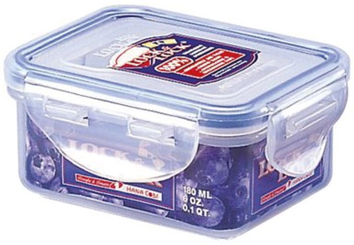 Boîte de rangement rectangulaire 0,18lt 10,8 × 8,8 × 4,8 cm