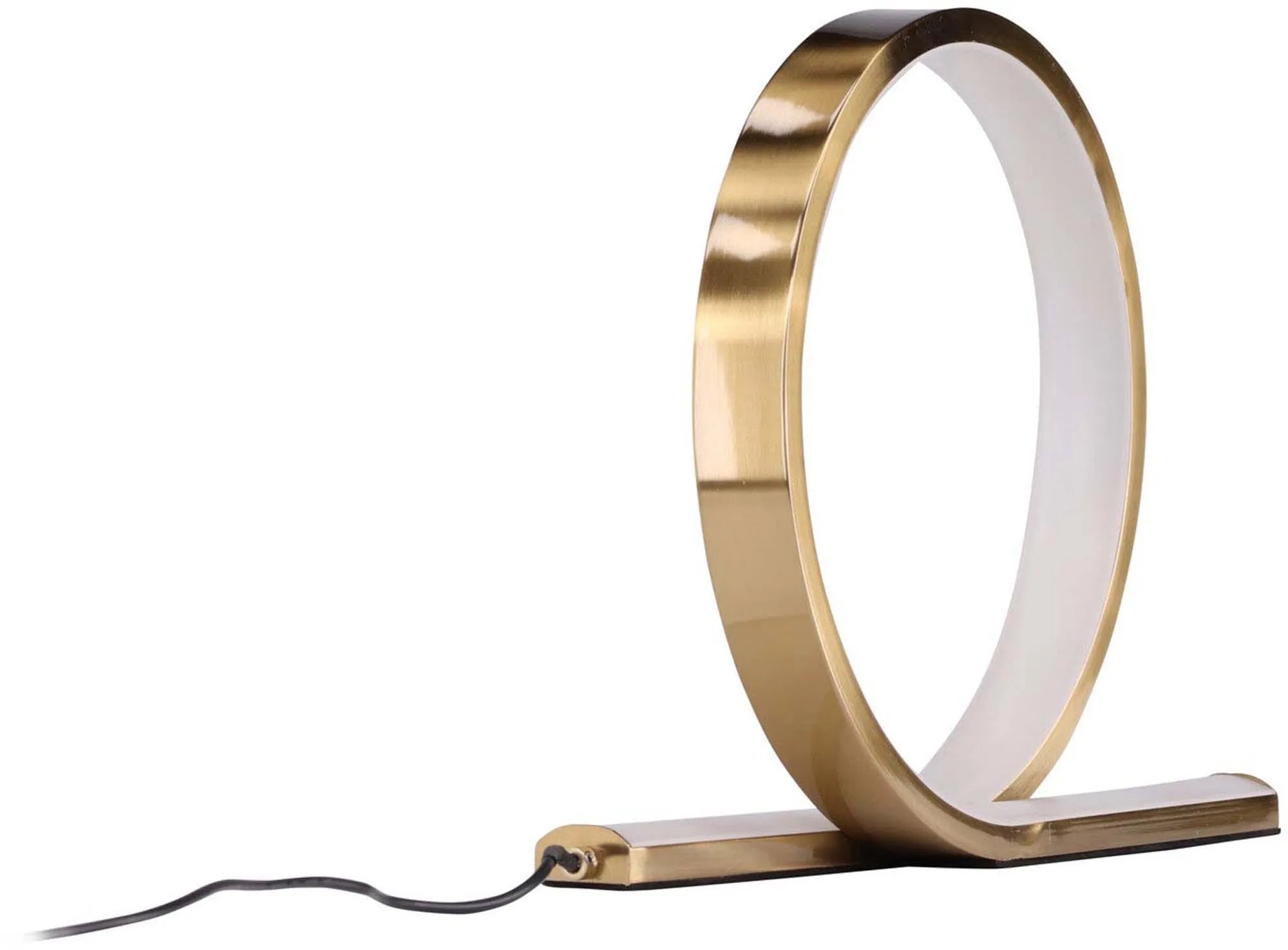 Stilvolle Saunier Tischlampe von Venture Home in edlem Goldton.