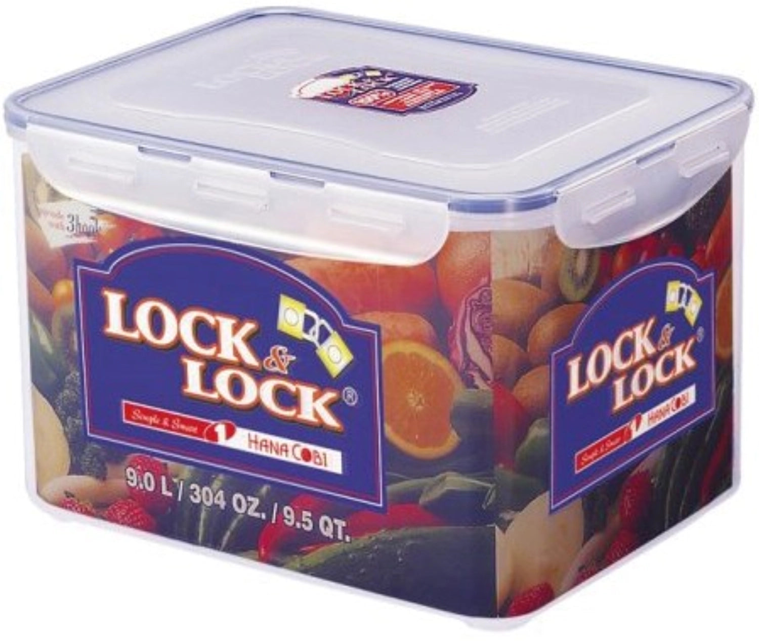 Rectangular storage container 9lt m.Abtropf Insert 29.5x23x18.5cm