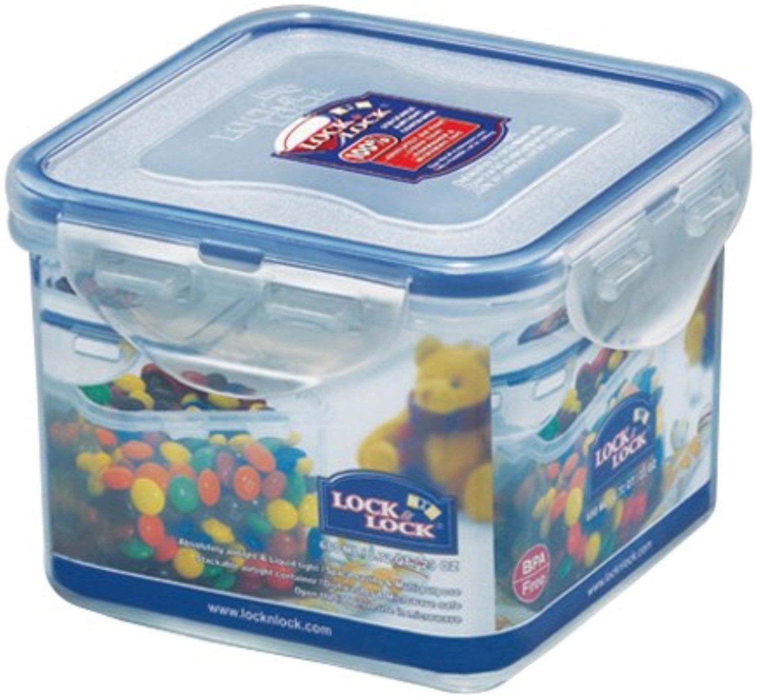 CAN supplémentaire peut carré 0,68lt 12.1x12.1x8,7 cm