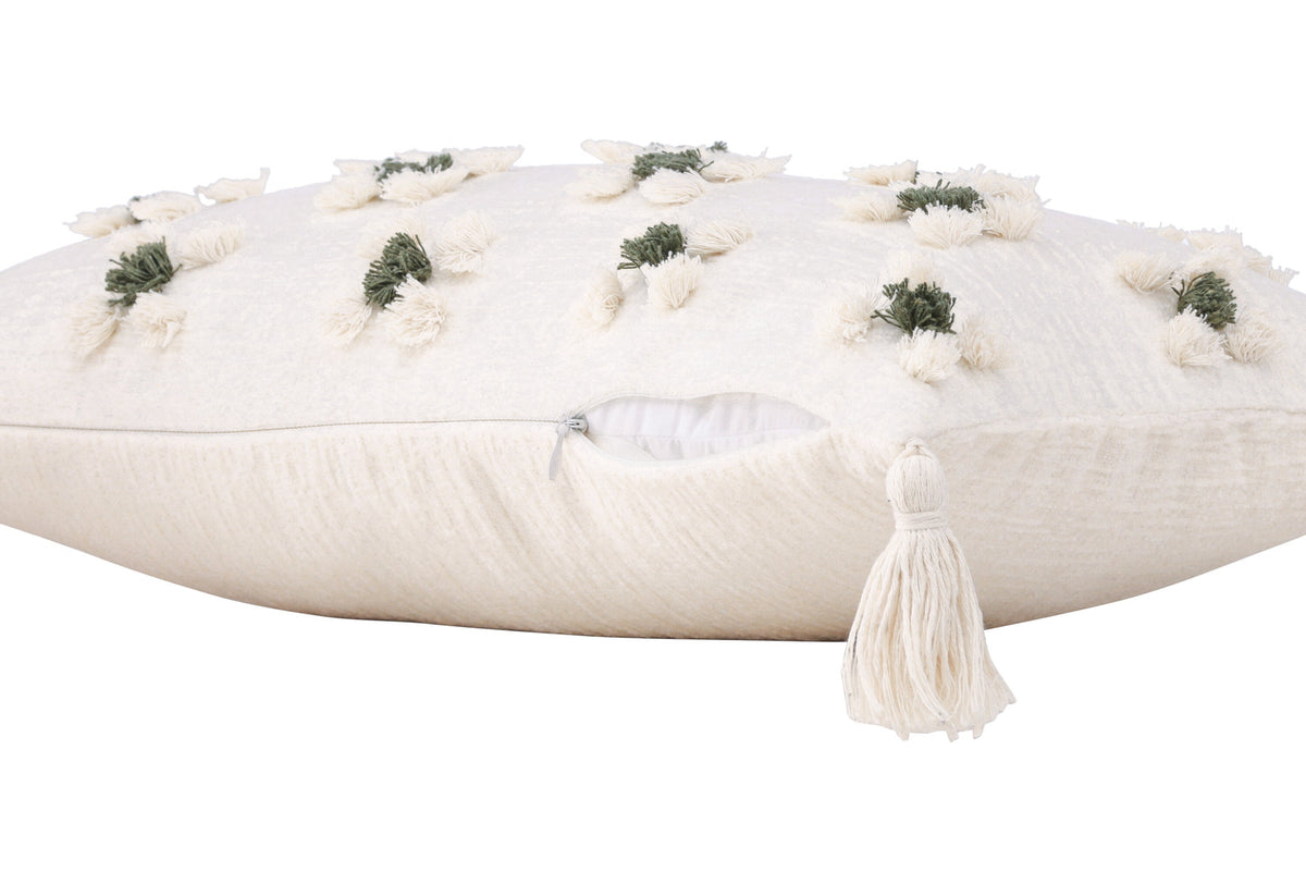 Millie Kissenbezug in Weiss präsentiert im Onlineshop von KAQTU Design AG. Deko Kissenbezug ist von Venture Home