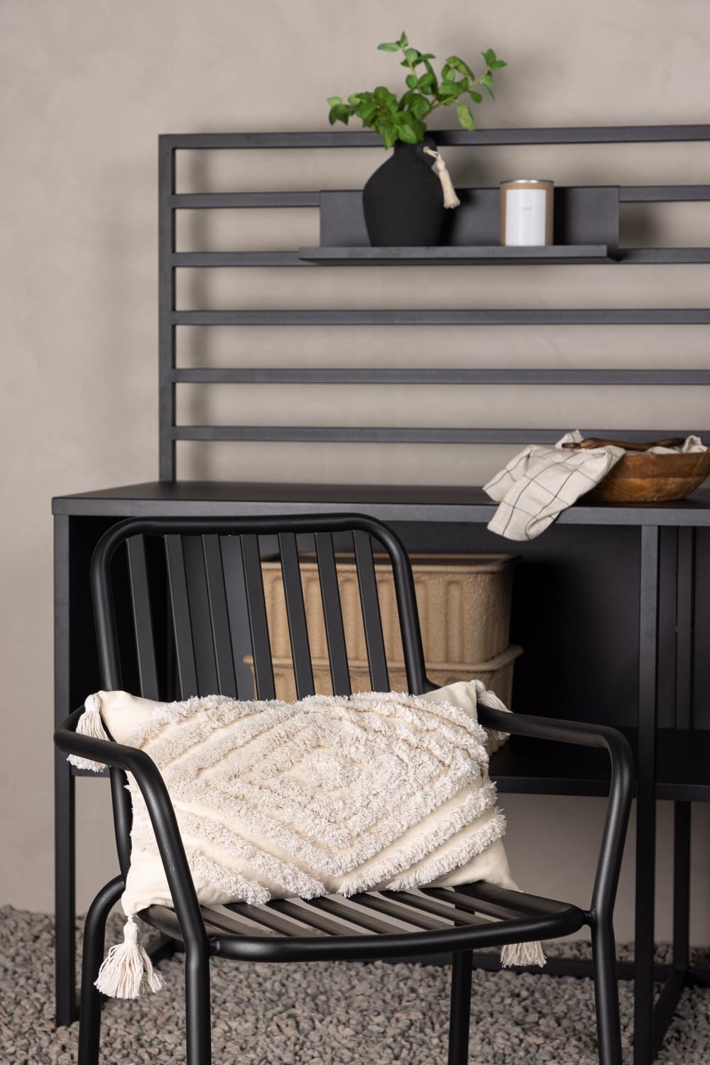 Wilda Kissenbezug in Cremefarben präsentiert im Onlineshop von KAQTU Design AG. Deko Kissenbezug ist von Venture Home
