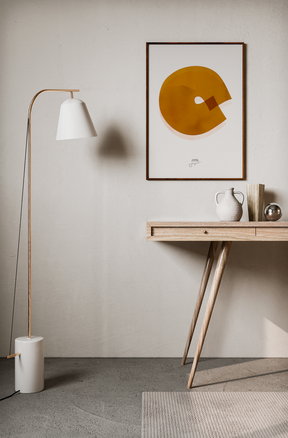 Line Art 01  in Orange / Weiss präsentiert im Onlineshop von KAQTU Design AG. Bild ist von Paper Collective