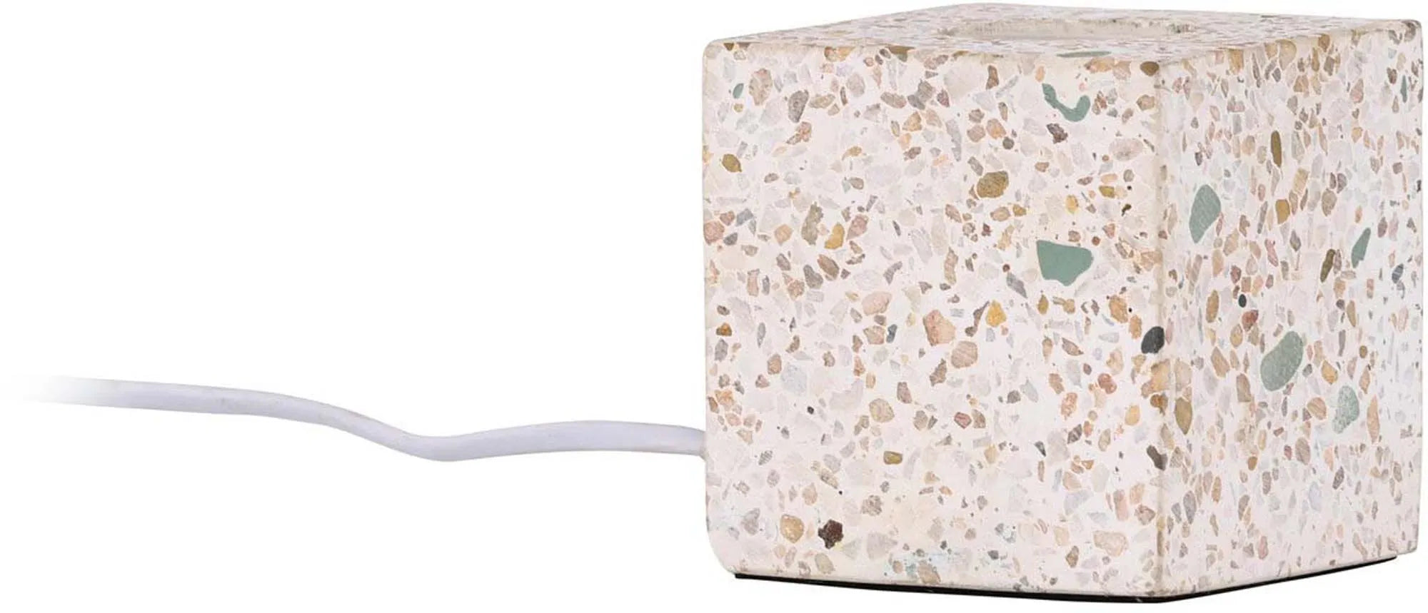Stilvolle Rilche Tischleuchte mit einzigartigem Terrazzo-Fuß.