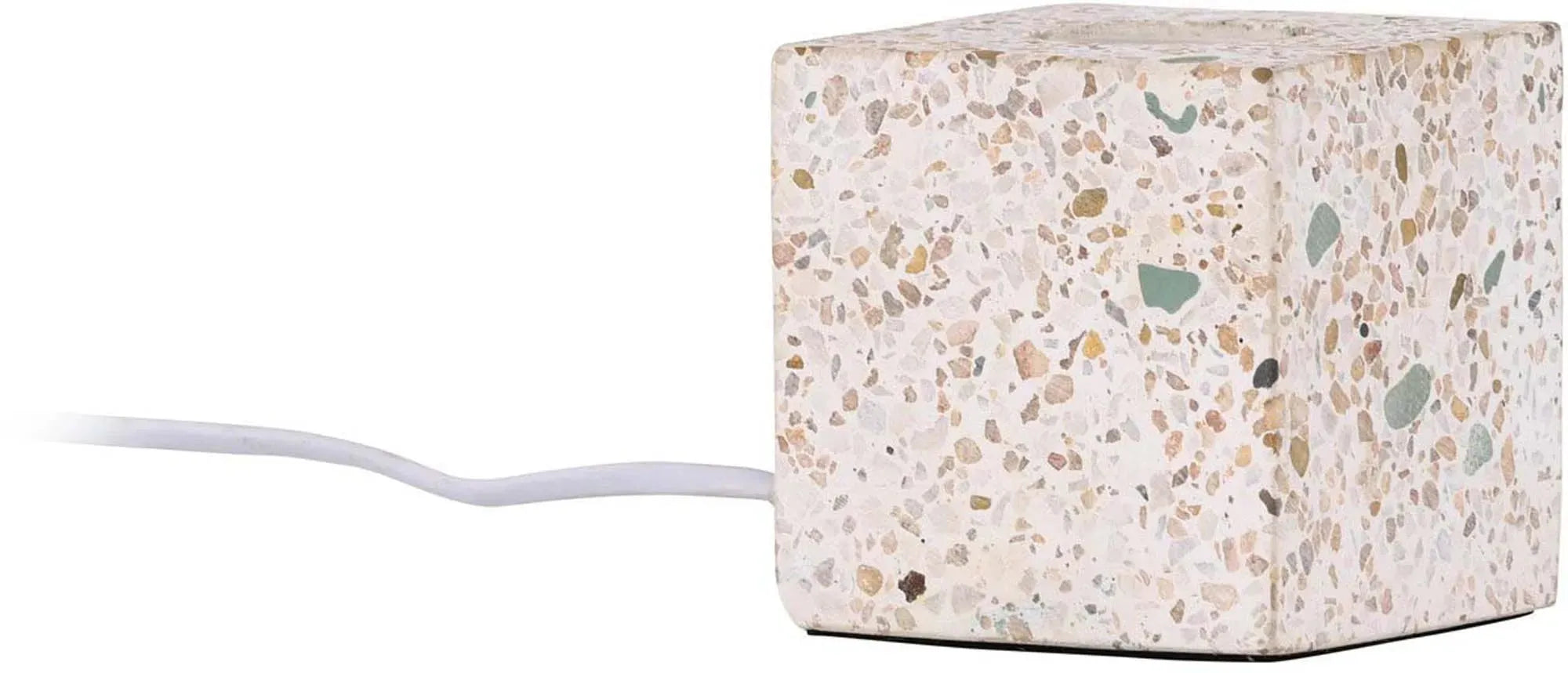 Stilvolle Rilche Tischleuchte mit einzigartigem Terrazzo-Fuß.