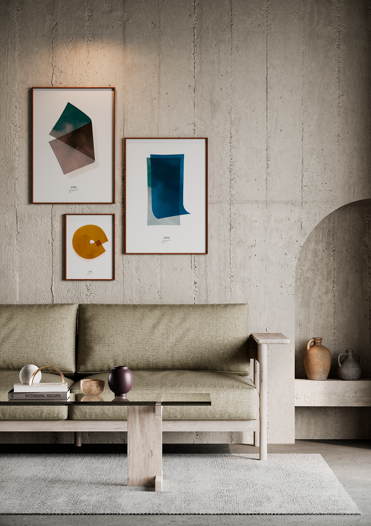 Line Art 03  in Grau / Weiss präsentiert im Onlineshop von KAQTU Design AG. Bild ist von Paper Collective