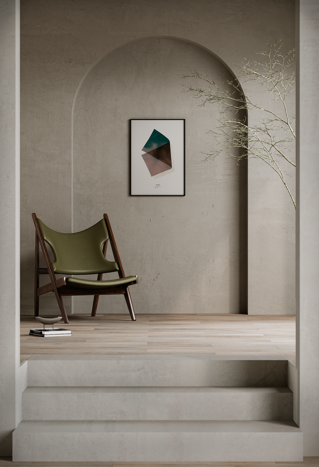 Line Art 03  in Grau / Weiss präsentiert im Onlineshop von KAQTU Design AG. Bild ist von Paper Collective