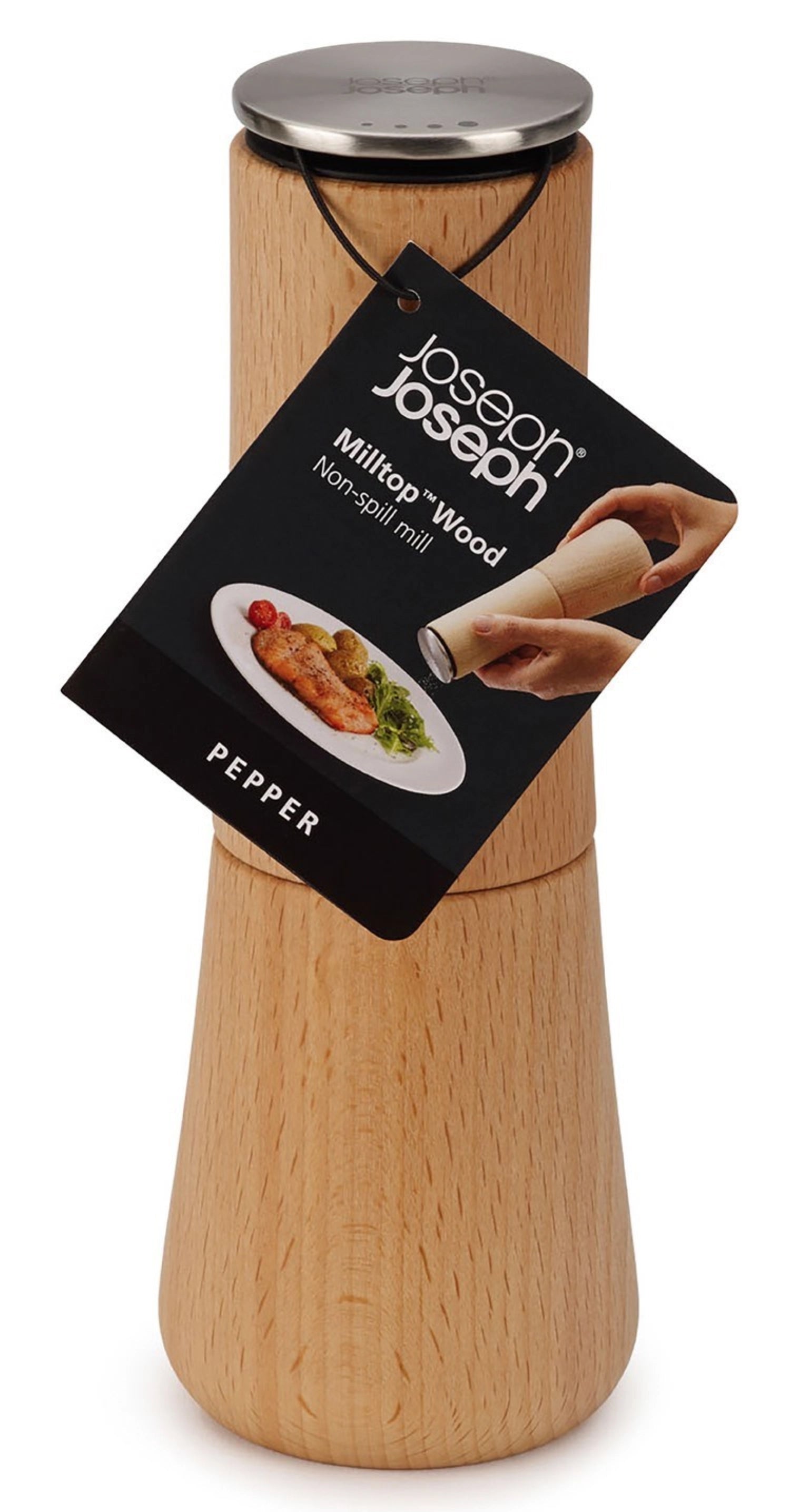 Millop Wood Crumblact -Free Pepper Mill H19cm