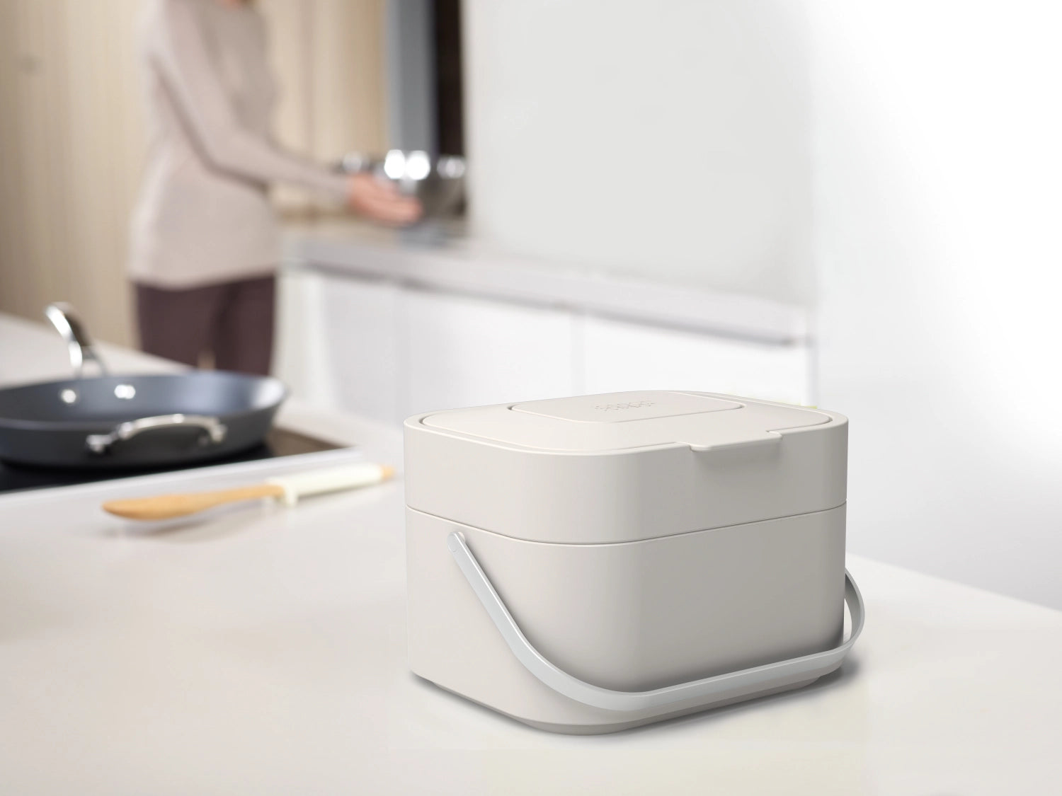 Stack 4L déchet Container, sable, 19.5x23.5x16 cm