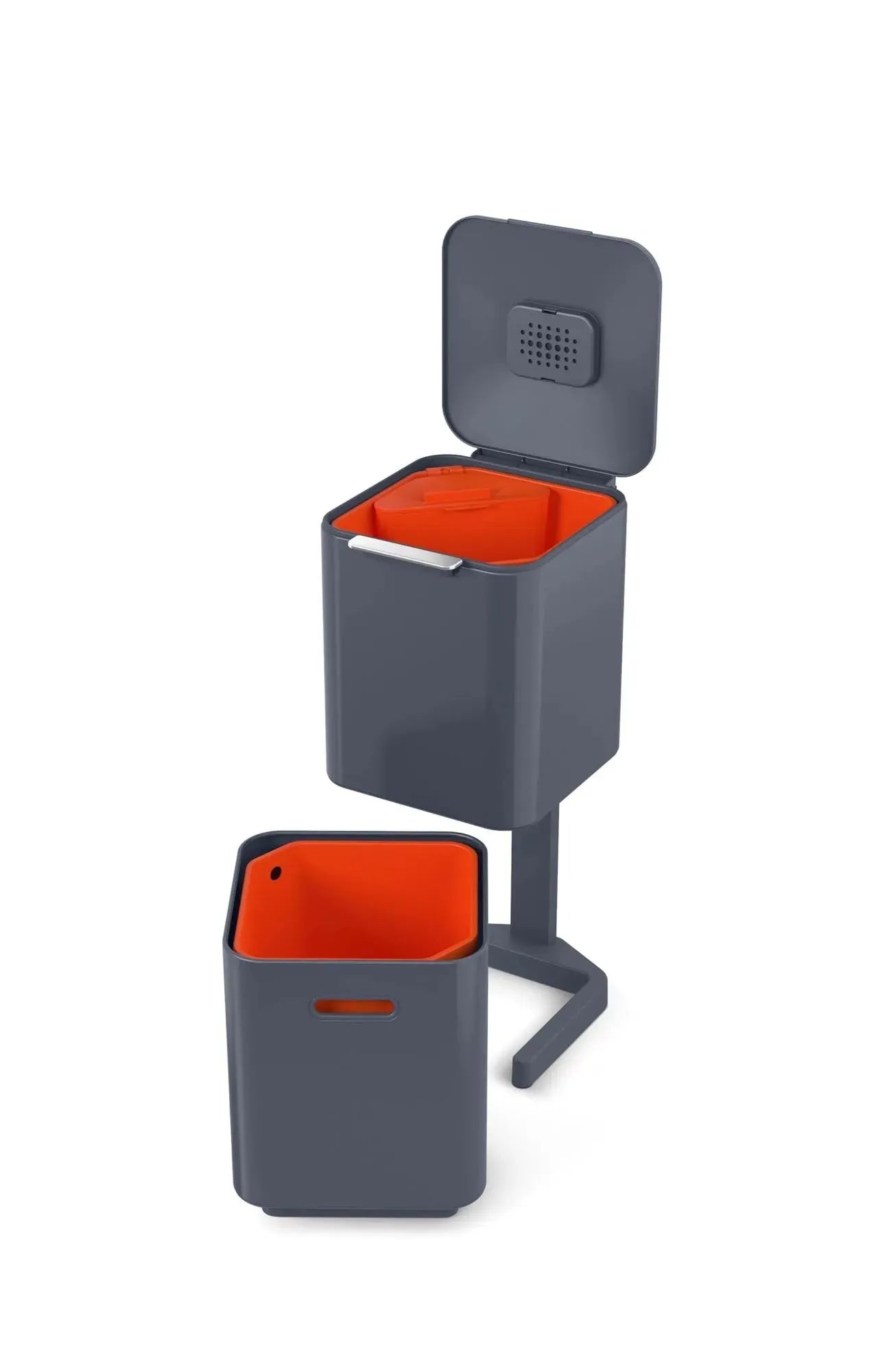 Totem Compact 40L: Innovatives Abfallmanagement in edlem Graphit.