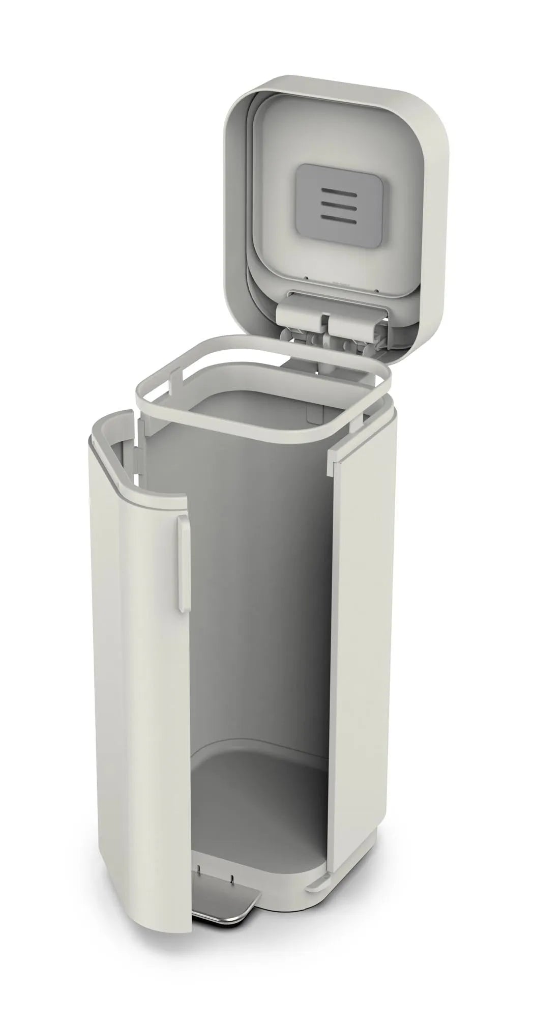 Moderner 40L Abfallbehälter mit Pedal in Betonoptik von Joseph Joseph.