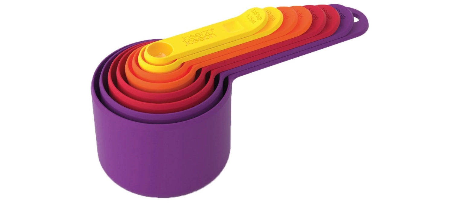 Nest measuring spoon set 8 pieces, assorted