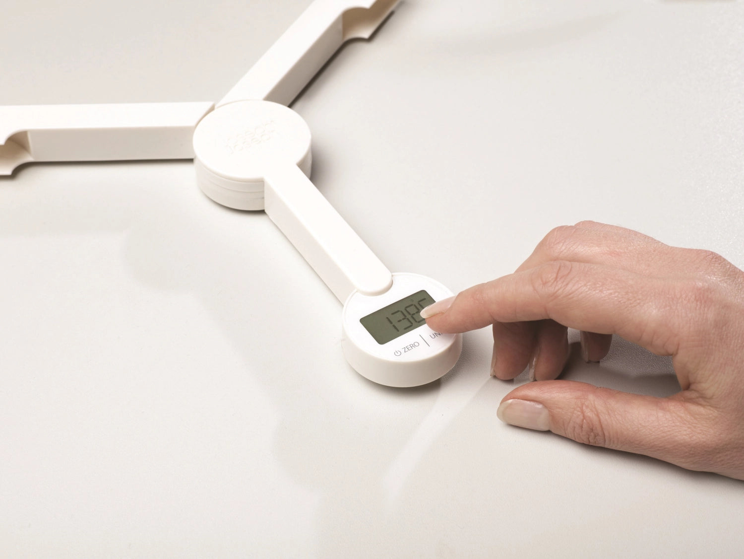 Küchenwaage TriScale faltbar weiss