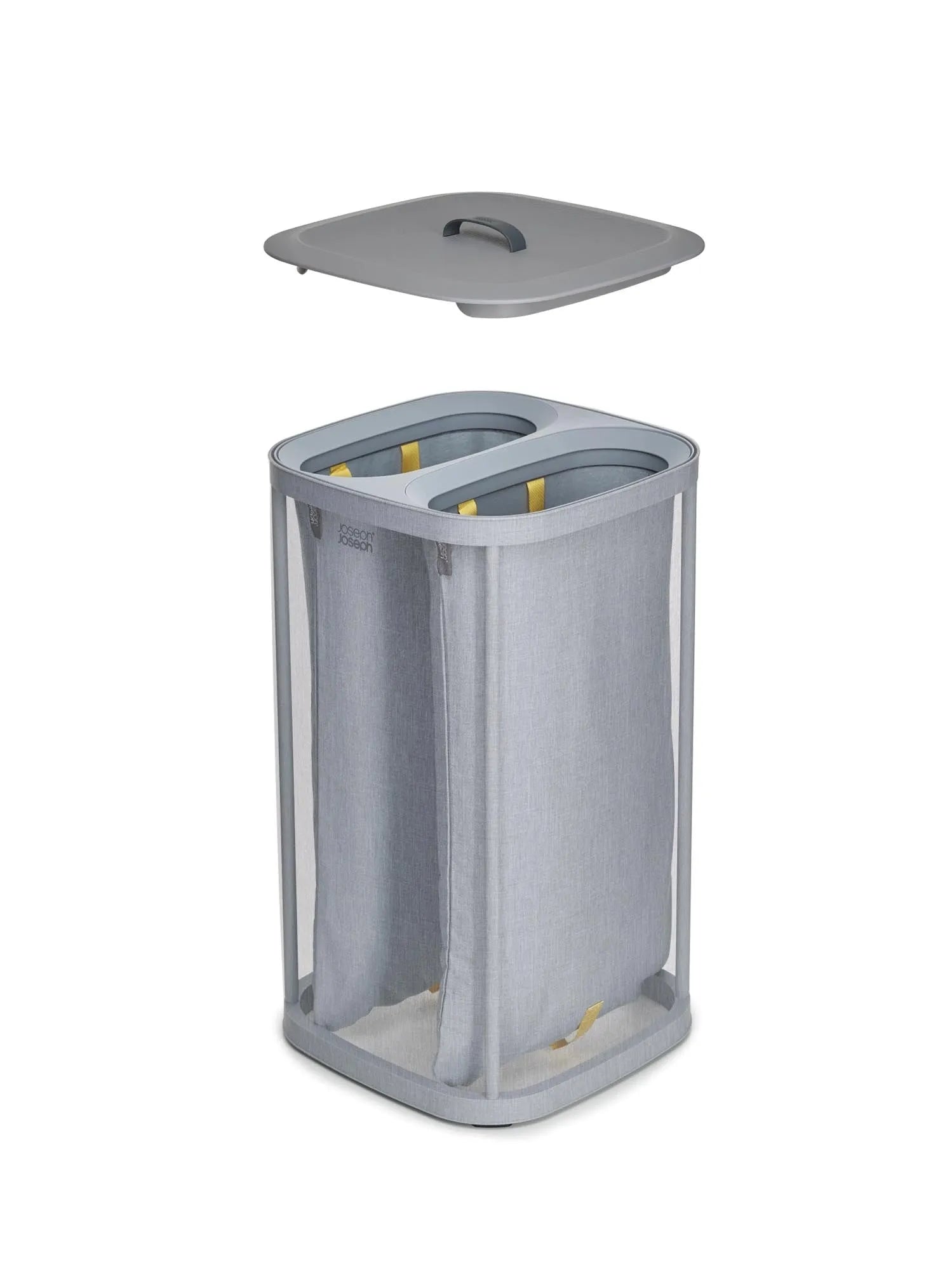 Praktischer 60L Wäschetrennkorb in modernem Grau von Joseph Joseph.