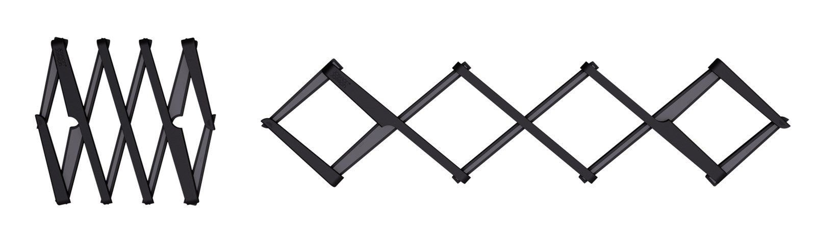 Entdecken Sie den flexiblen Stretch Topfuntersetzer von Joseph Joseph. Hitzebeständig, rutschfest und platzsparend – ideal für jeden Tisch!