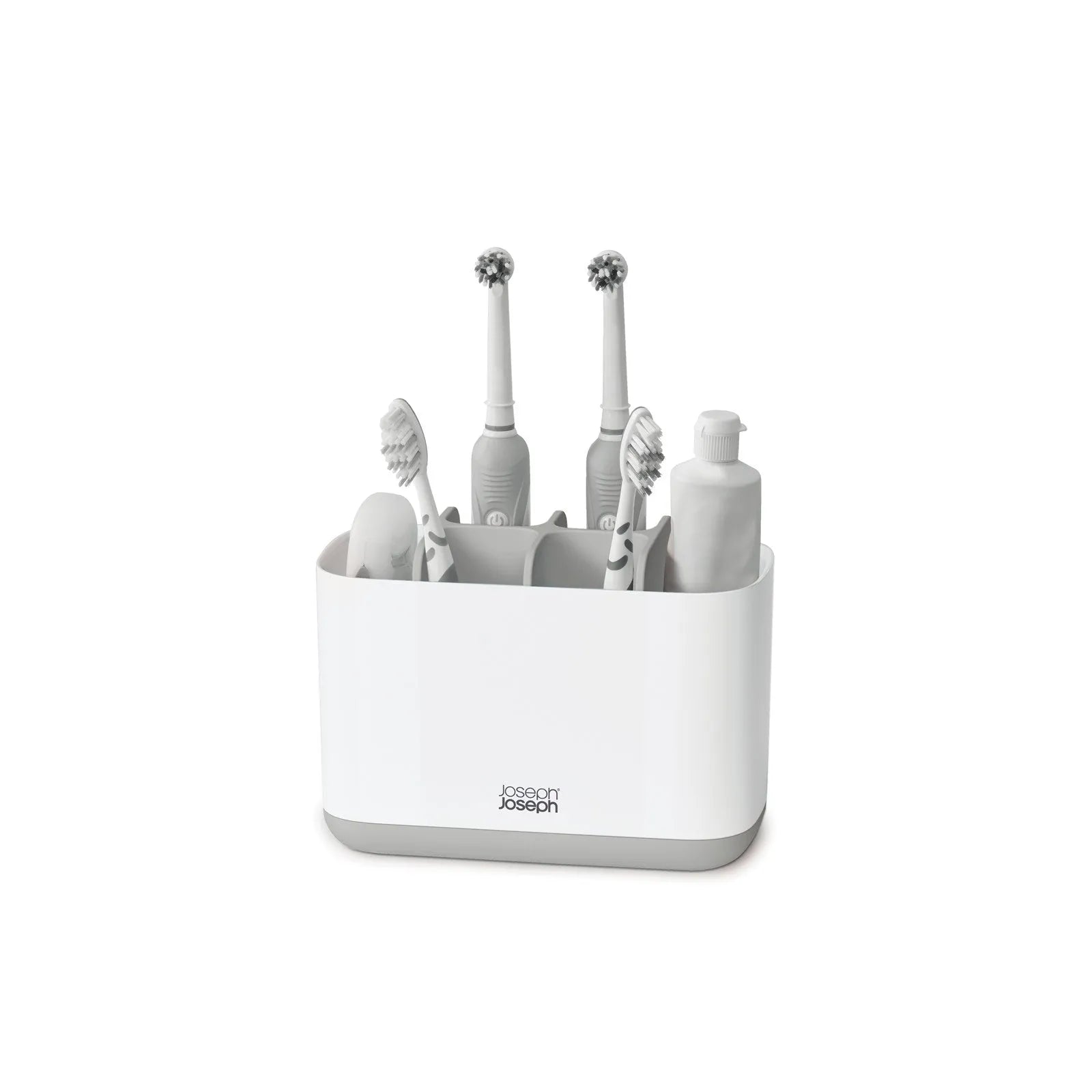 Stilvoller Zahnbürstenhalter für optimale Hygiene im Badezimmer.