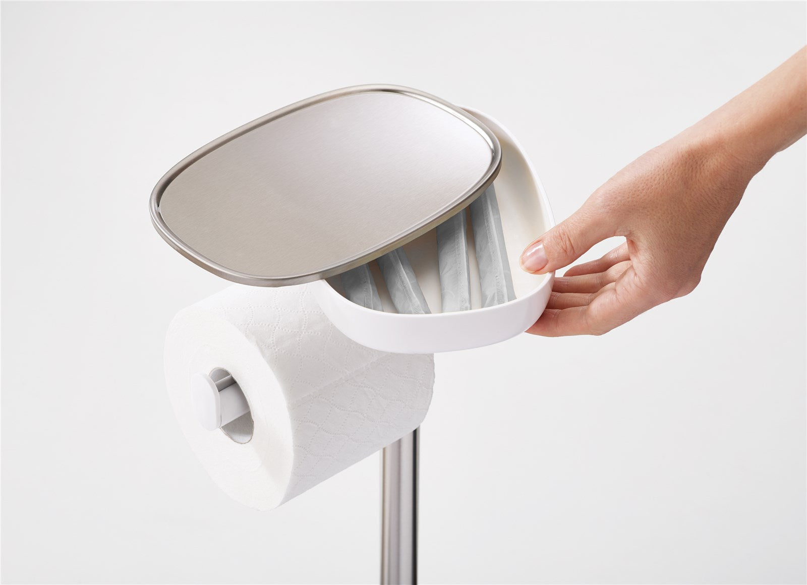 Der EasyStore Toilettenpapier-Ständer von Joseph Joseph ist die perfekte Kombination aus Stil und Funktionalität. Ideal für jedes Badezimmer!