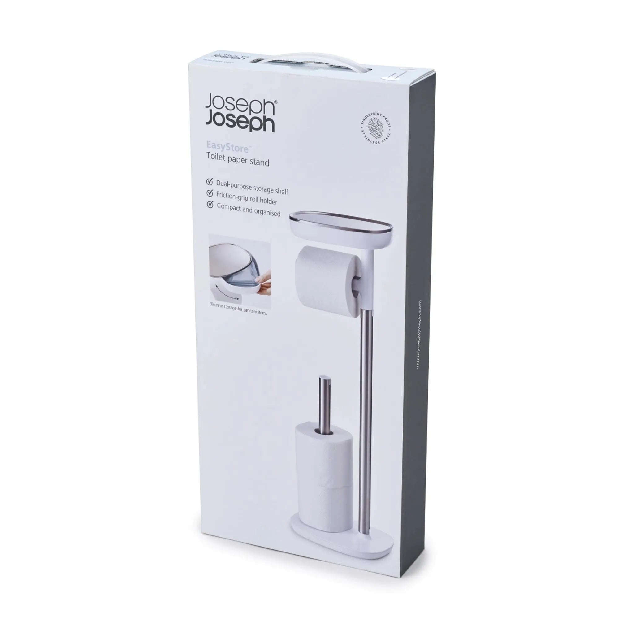 Praktischer EasyStore WC-Papierhalter von Joseph Joseph für Ordnung.