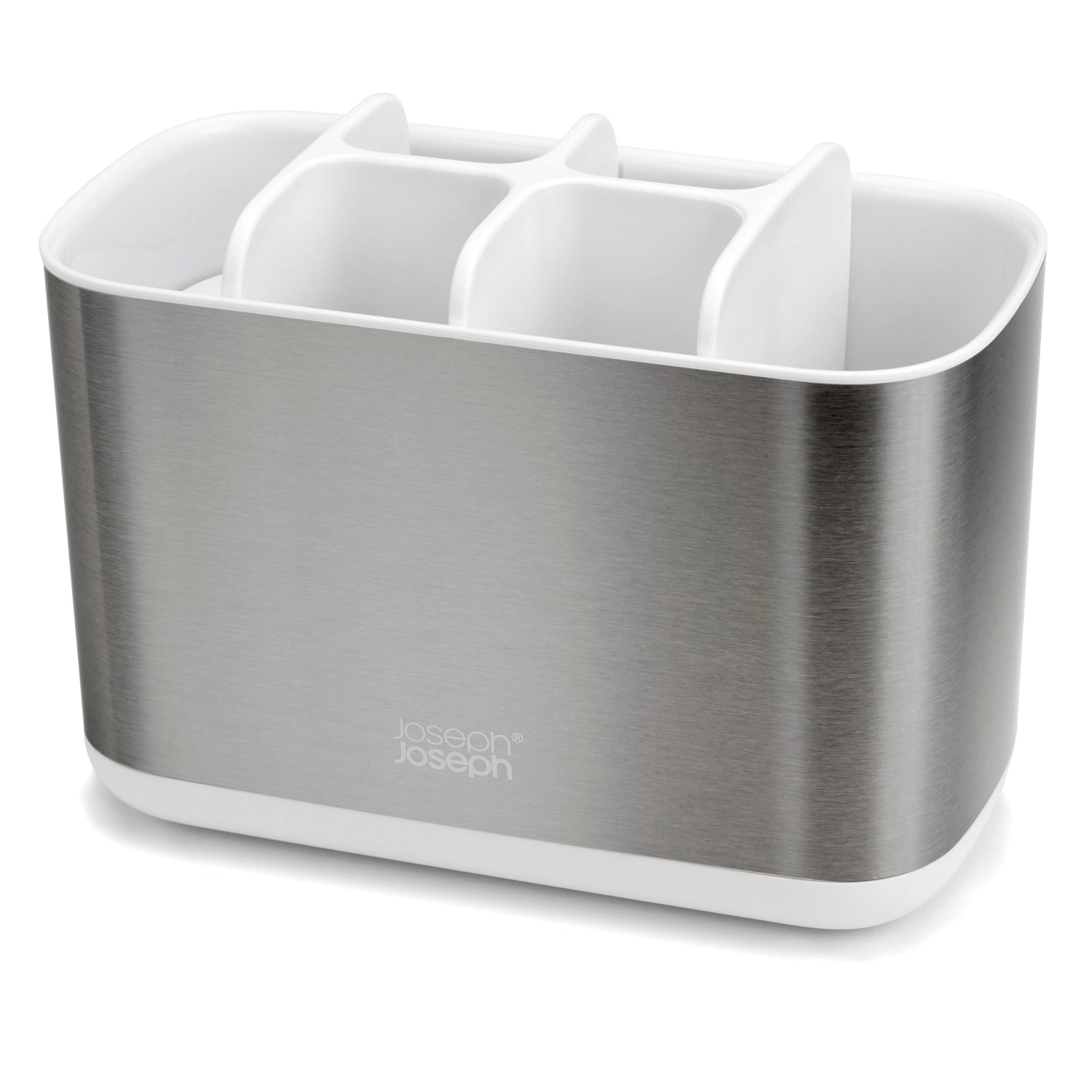 Porta di spazzolino da denti Große in acciaio Easystore - Bianco