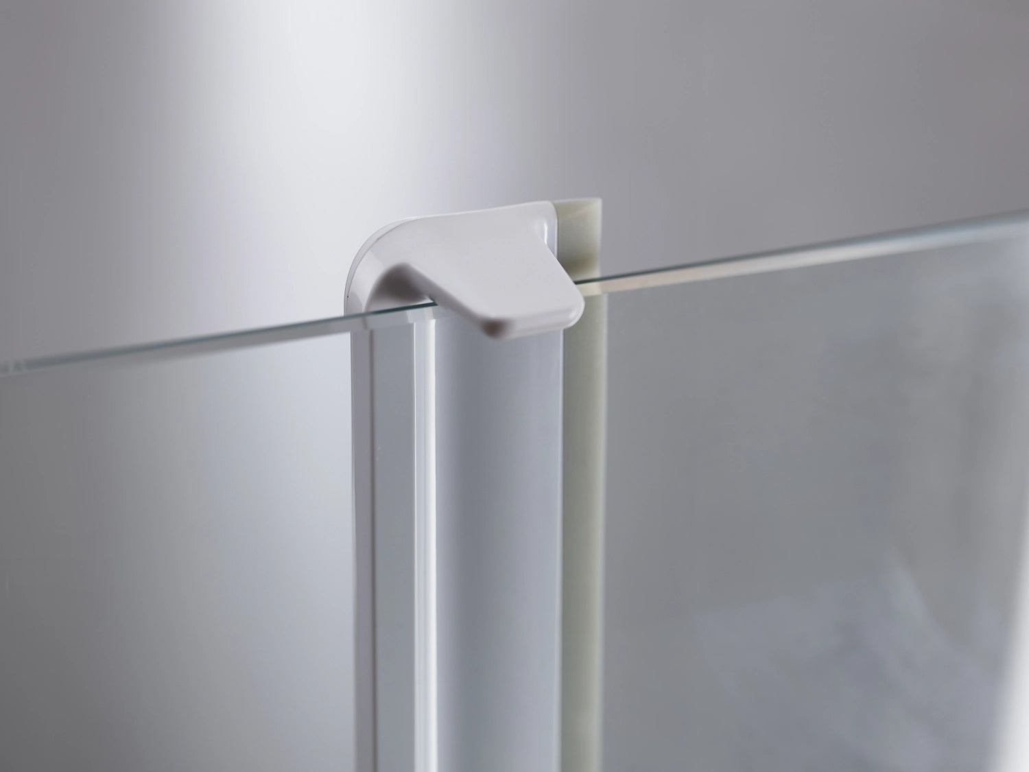 EasyStore Compact shower wiper with hanging bracket
