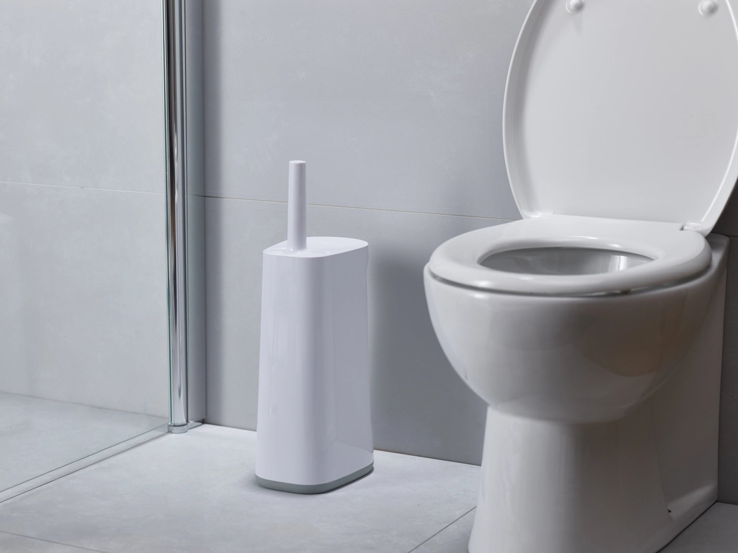 Flex Store Toilettenb. extra gr. Aufbewahrungsb.-Grau Weiß - KAQTU Design