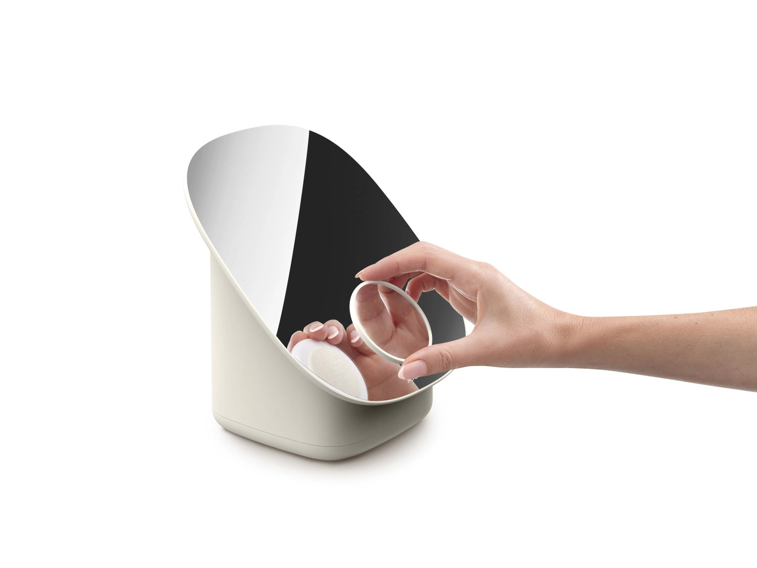 Viva Sockelspiegel mit kosmetischem Organizer, 21x18.5x23cm