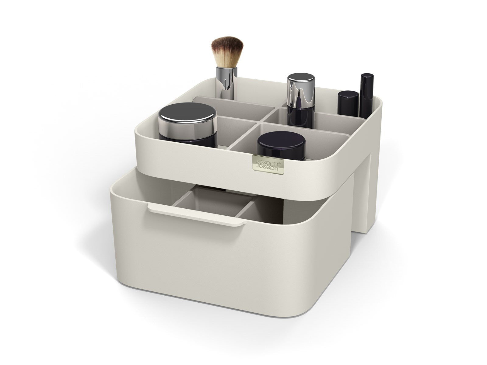 Kompakter Viva Kosmetik-Organizer von Joseph Joseph mit Schublade, perfekt für Badutensilien, Maße: 18.5x19.5x12cm.