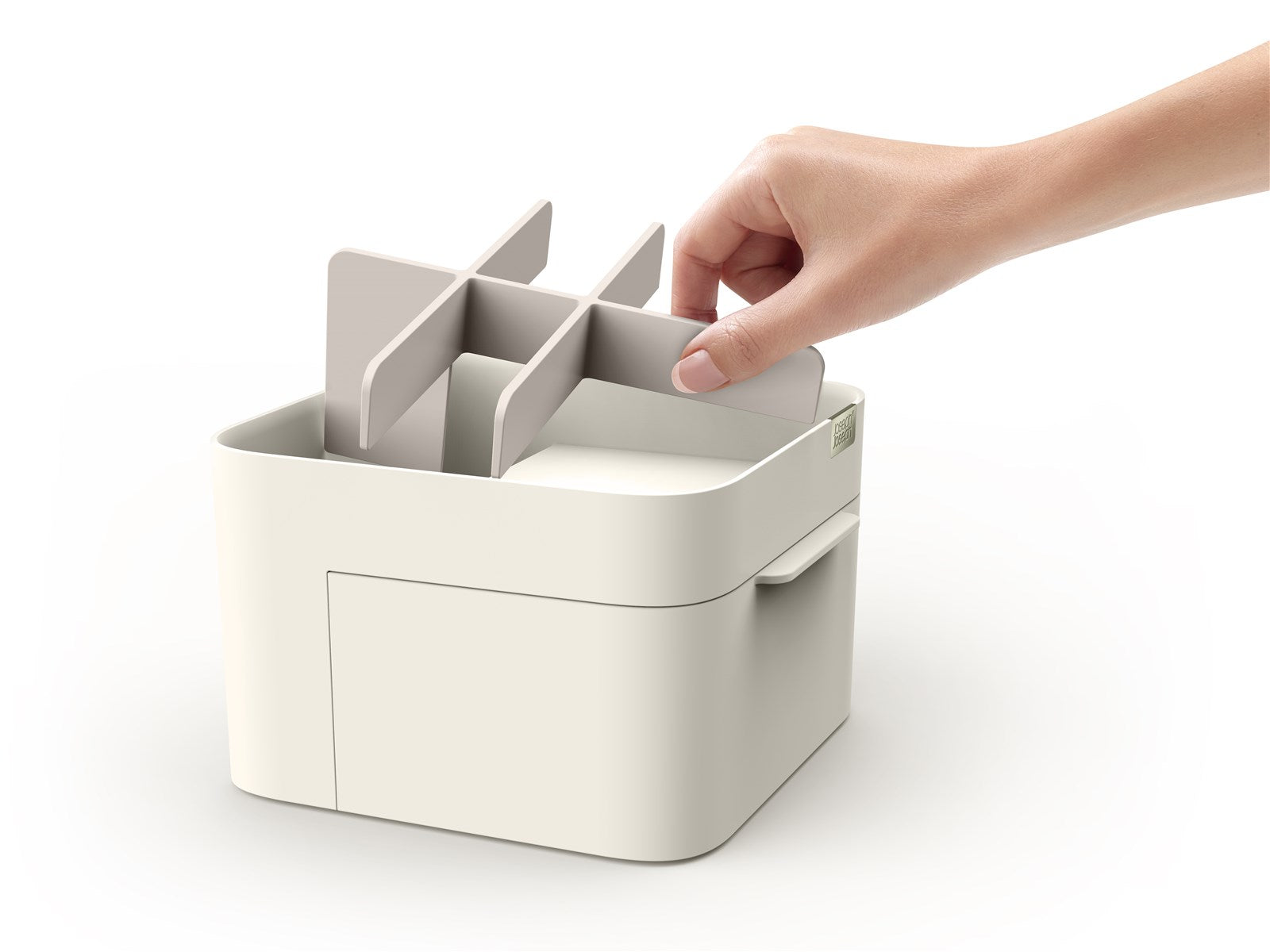 Praktischer Viva Kosmetik-Organizer von Joseph Joseph mit Schublade, ideal für Badaccessoires, Maße: 18.5x19.5x12cm.
