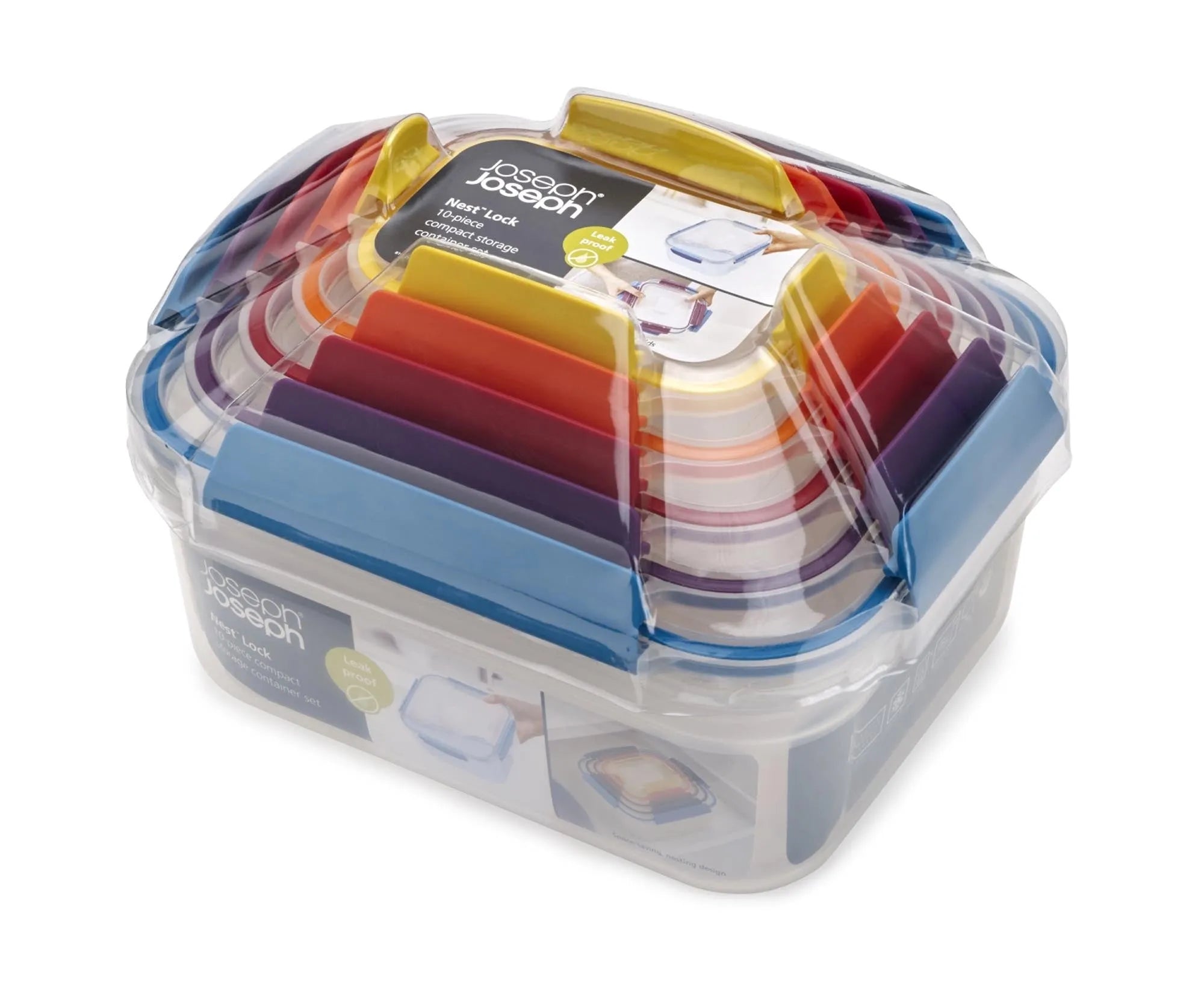 Praktisches 5-teiliges Nest Lock Set von Joseph Joseph in bunten Farben.