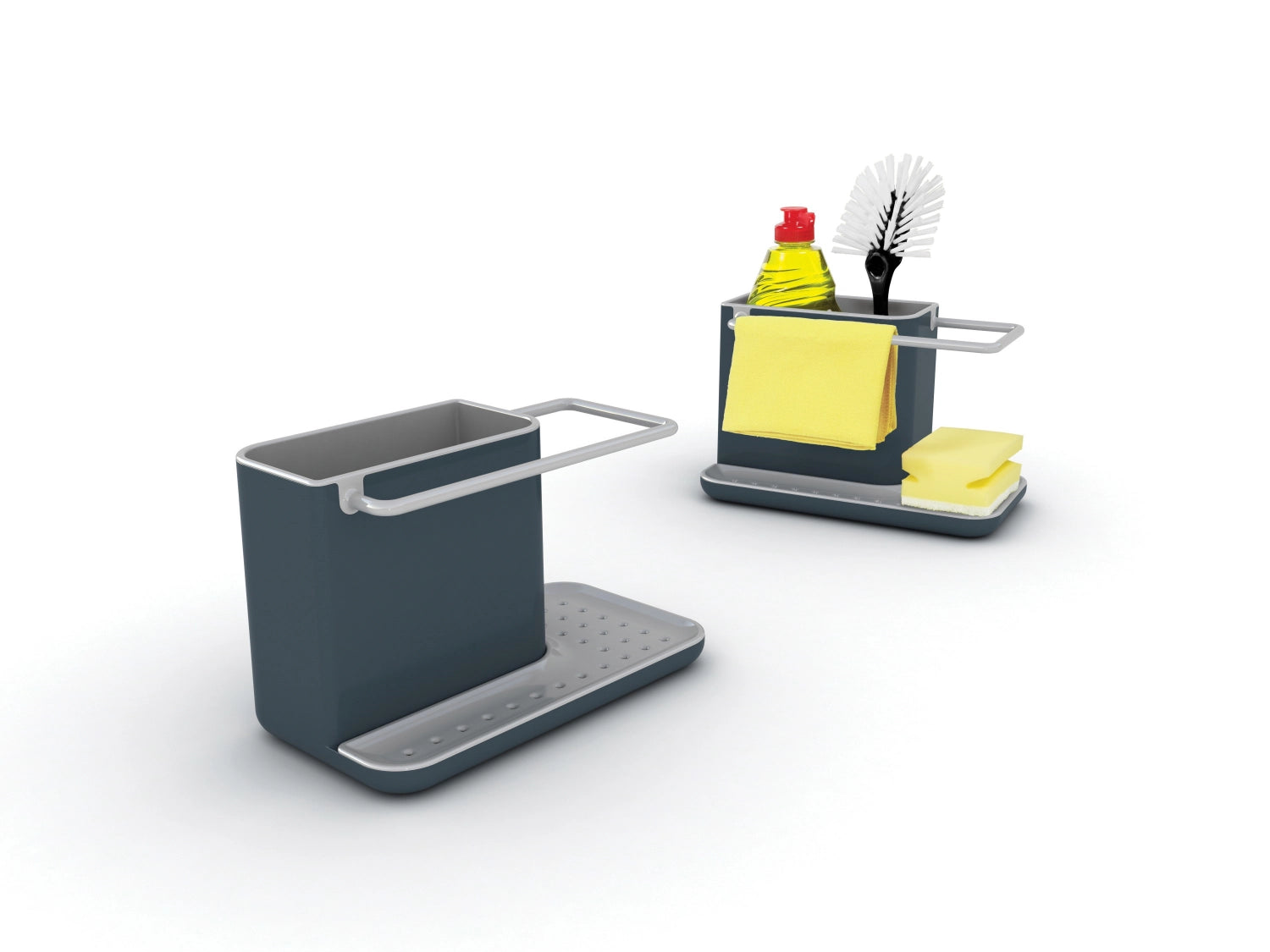 Sink Caddy Black Grey 20x13.5x11.5cm