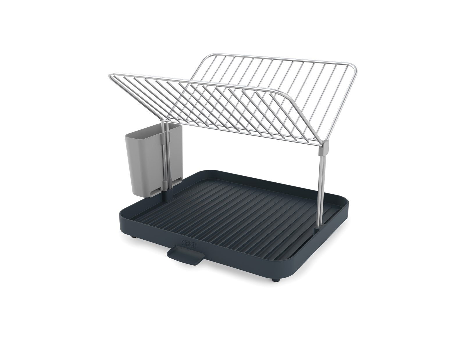 Praktischer Y-Rack Geschirrabtropfständer in Grau von Joseph Joseph, mit Gitter für platzsparendes Trocknen und modernem Look.