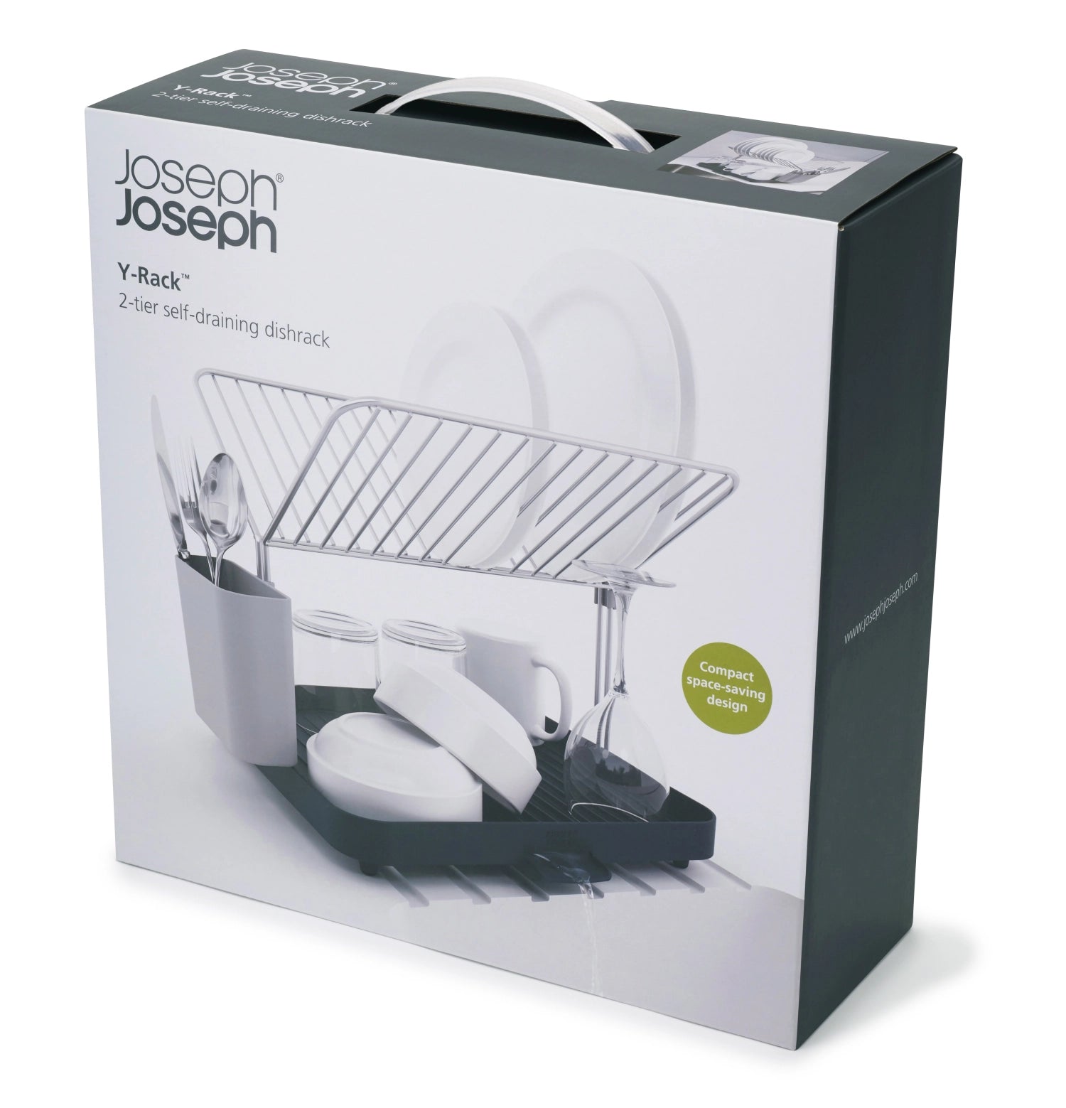 Y-Rack Geschirrabtropfständer m. Gitter, grau