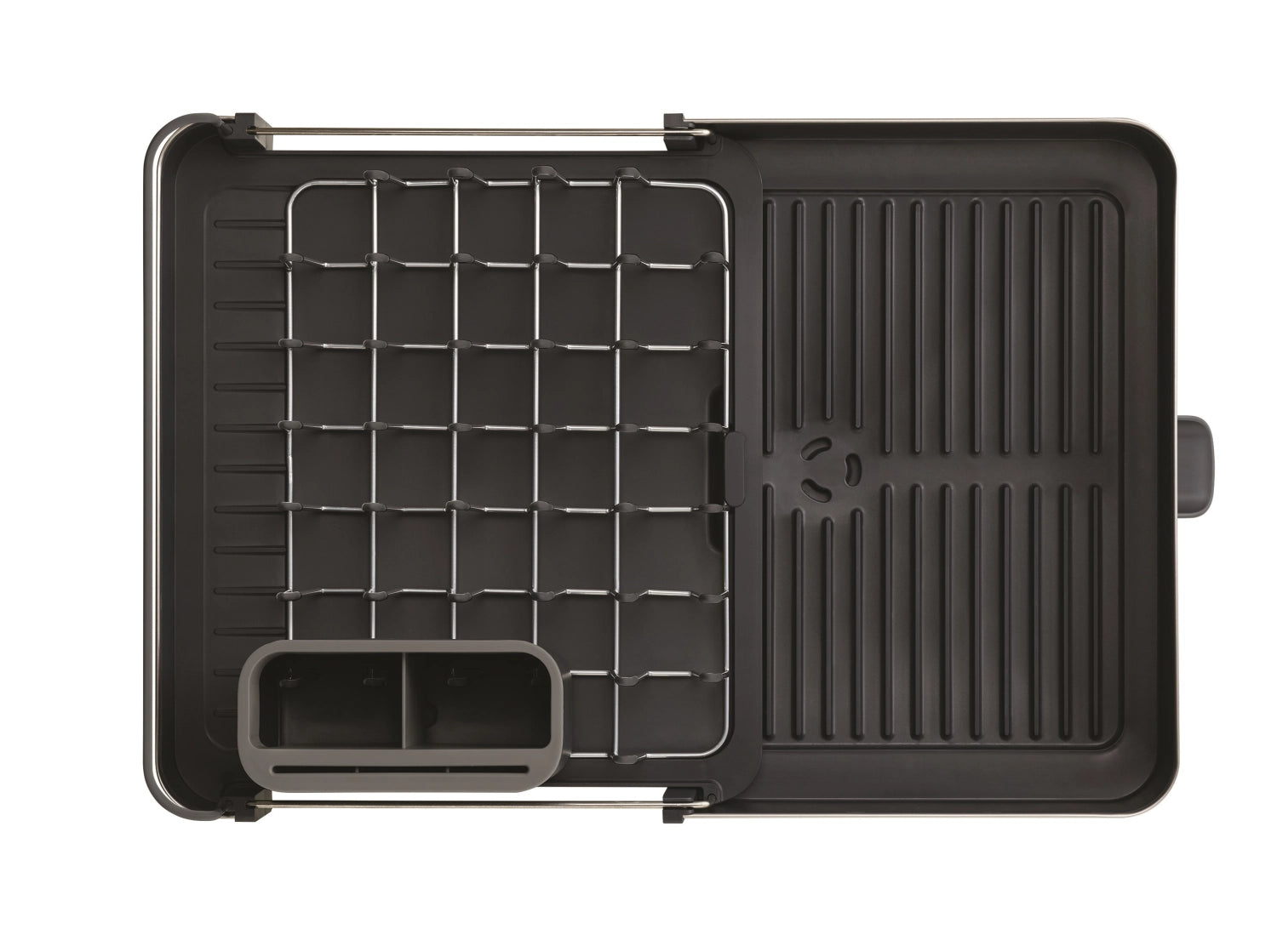 Extend Steel ziehbarer Abtropfgest. mit Ablaufstutzen - Grau