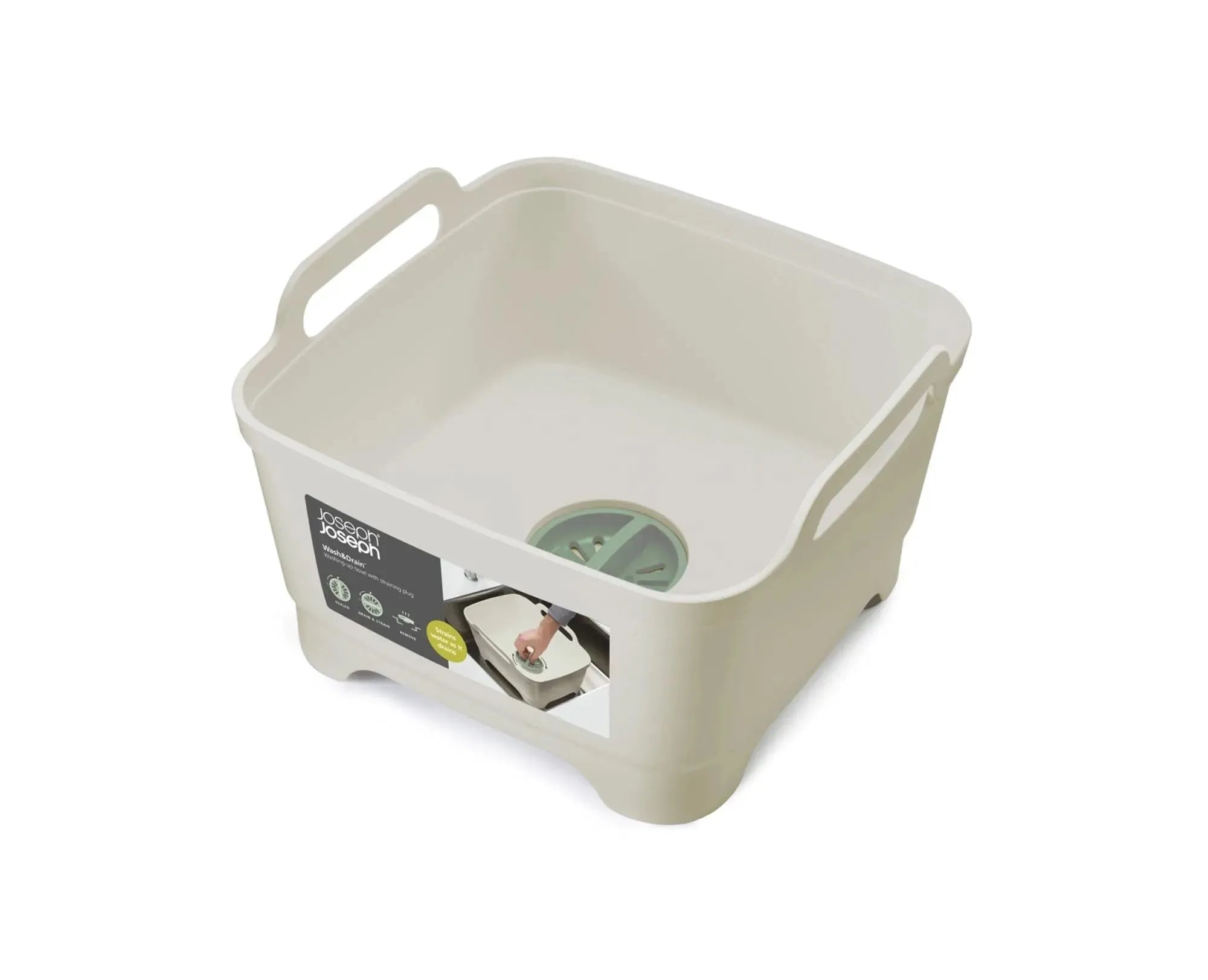 Die Joseph Joseph Wash Drain Spülschüssel in Light Stone Sage ist funktional, stilvoll und platzsparend. Perfekt für jede moderne Küche.