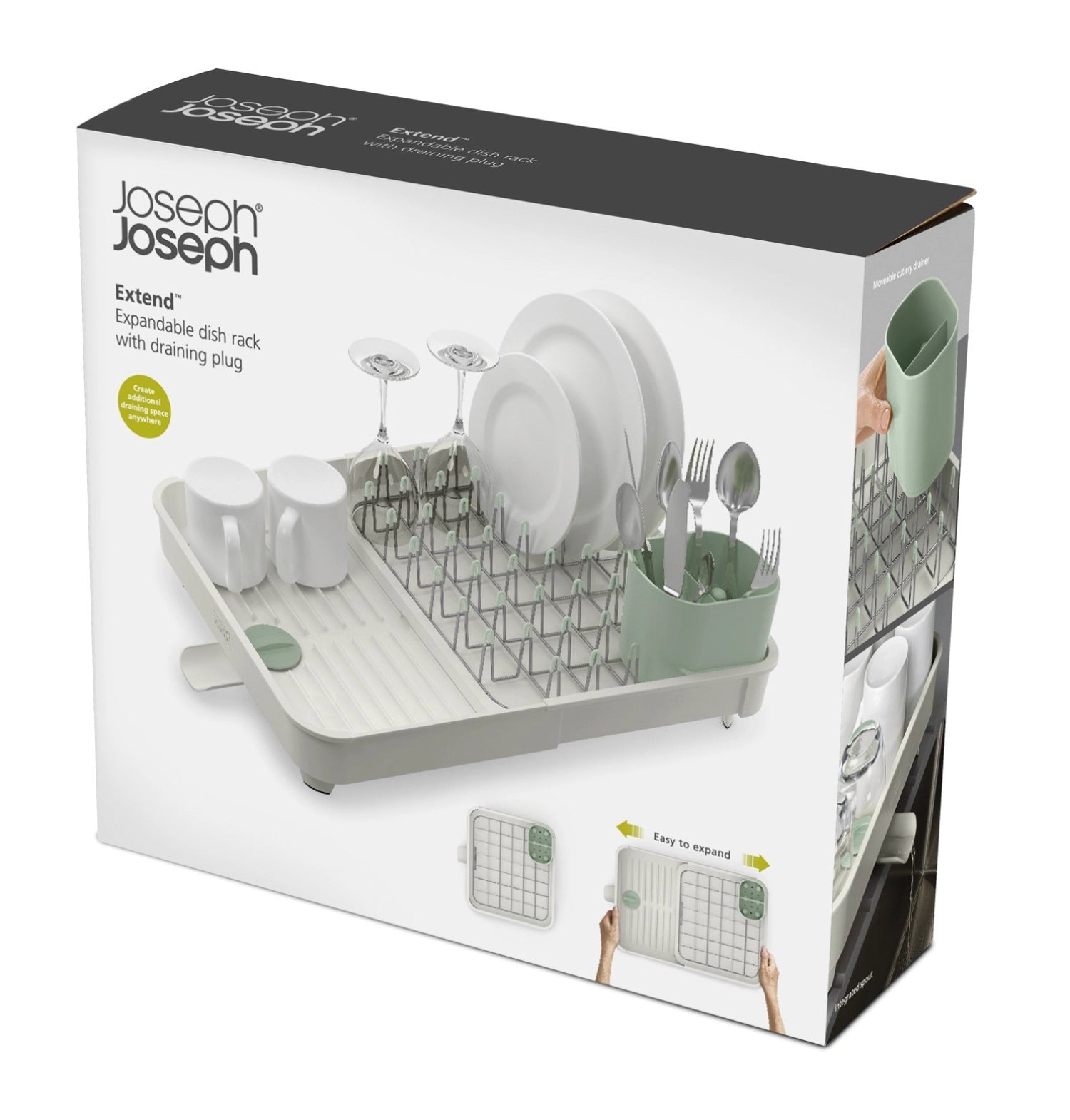 Ausziehbares Abtropfgestell - Light Stone Sage