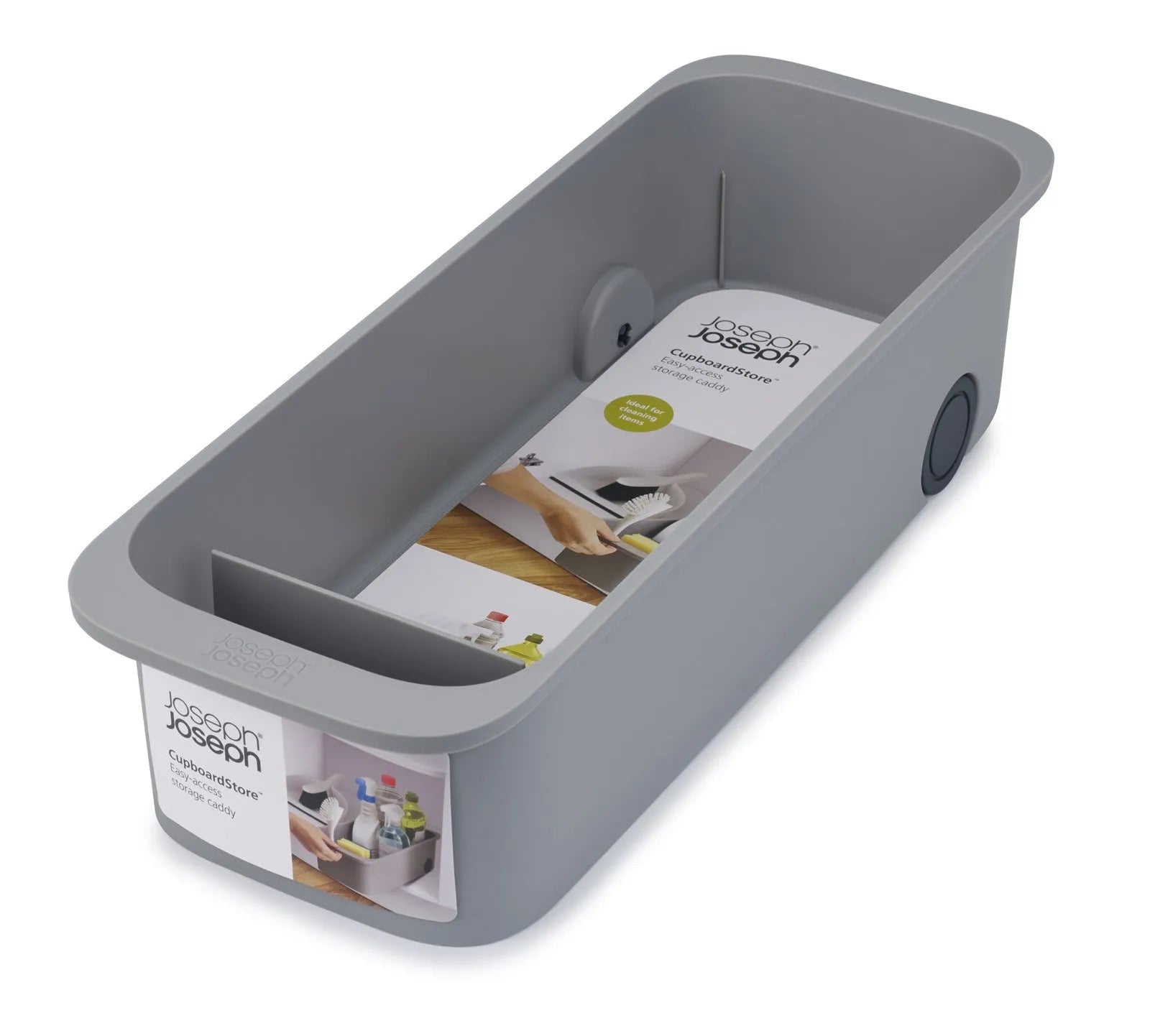 Innovativer Caddy für optimalen Stauraum in Küche und Bad.