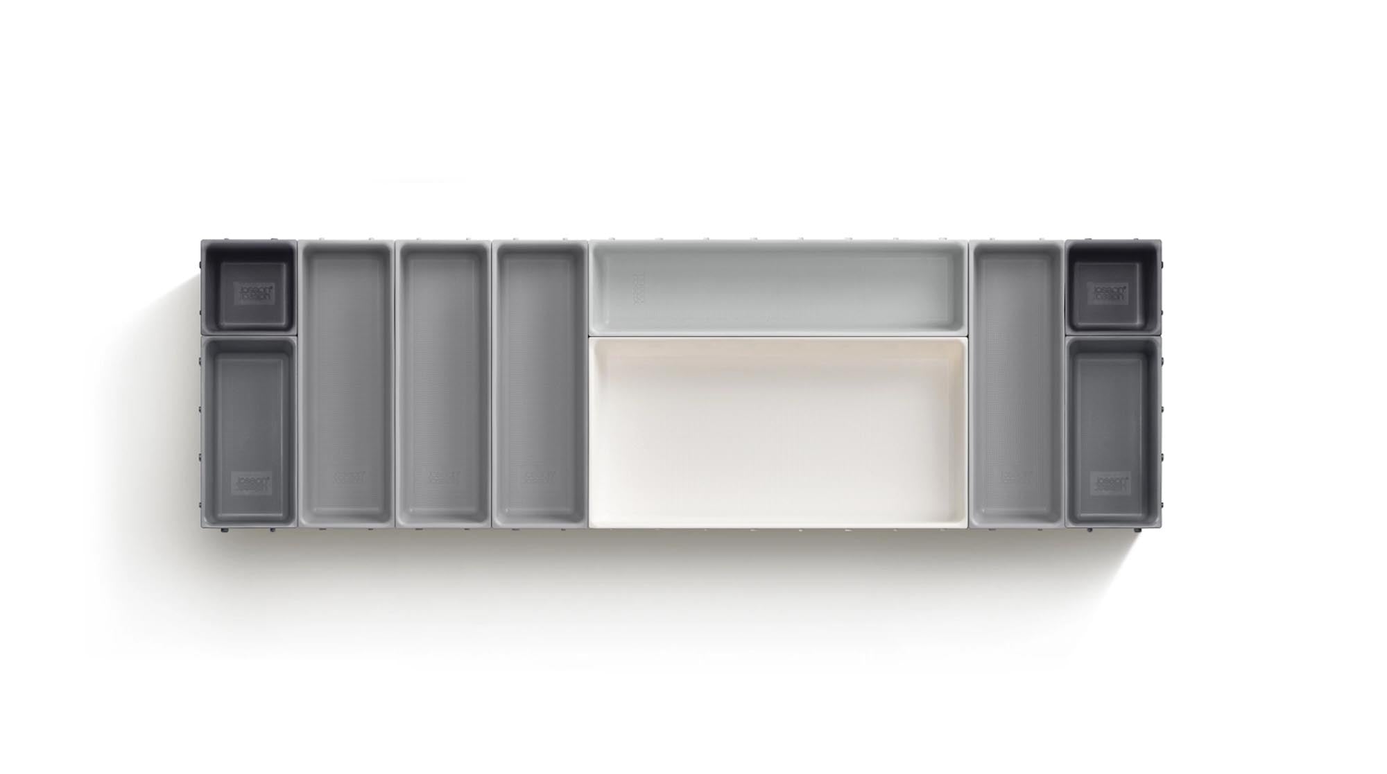 Das Blox 10-teilige Schubladen-Organizer-Set von Joseph Joseph bietet vielseitige Lösungen zur optimalen Aufbewahrung und Organisation Ihrer Utensilien.