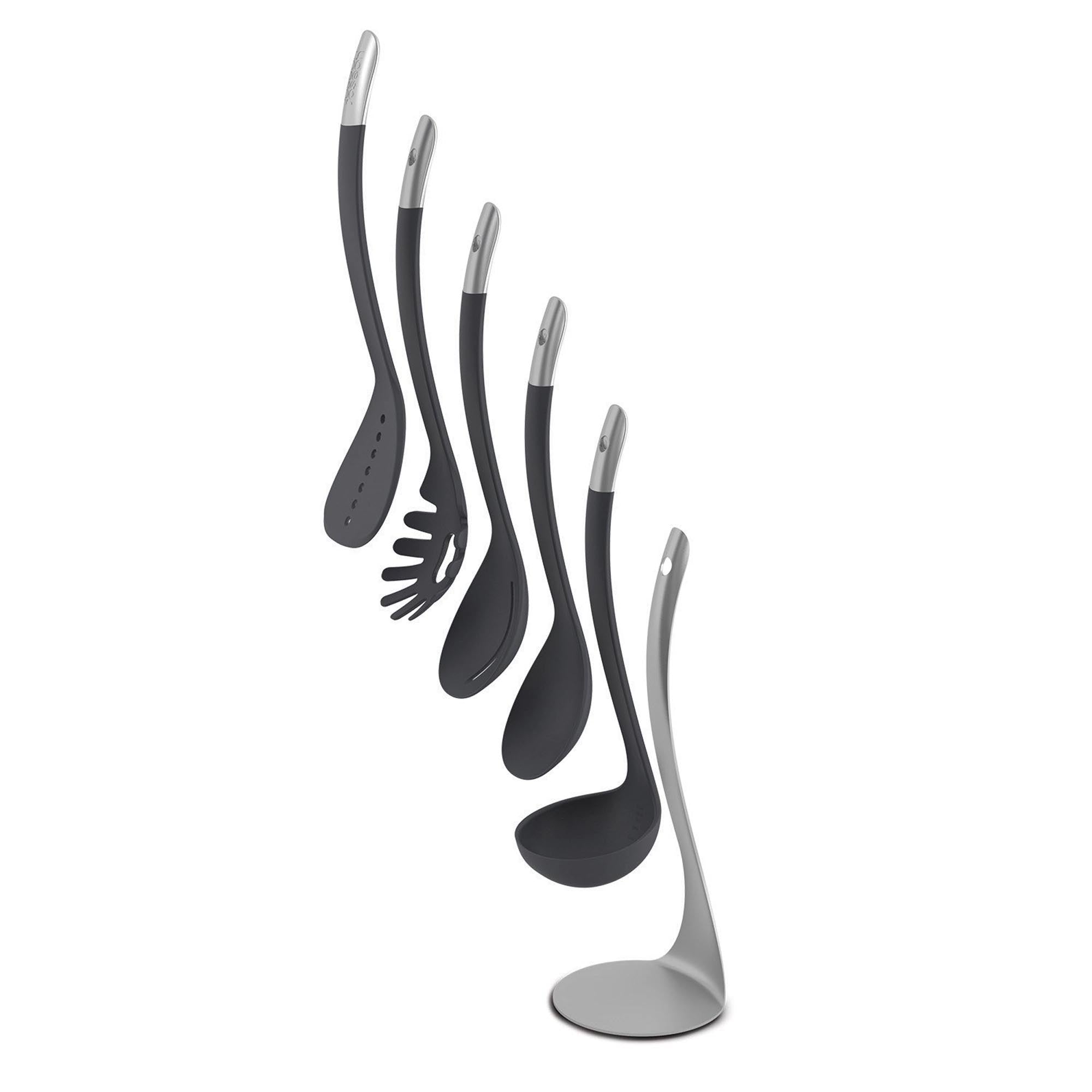 Elegante Nest Steel Küchenhelfer von Joseph Joseph, 5-teiliges Set.